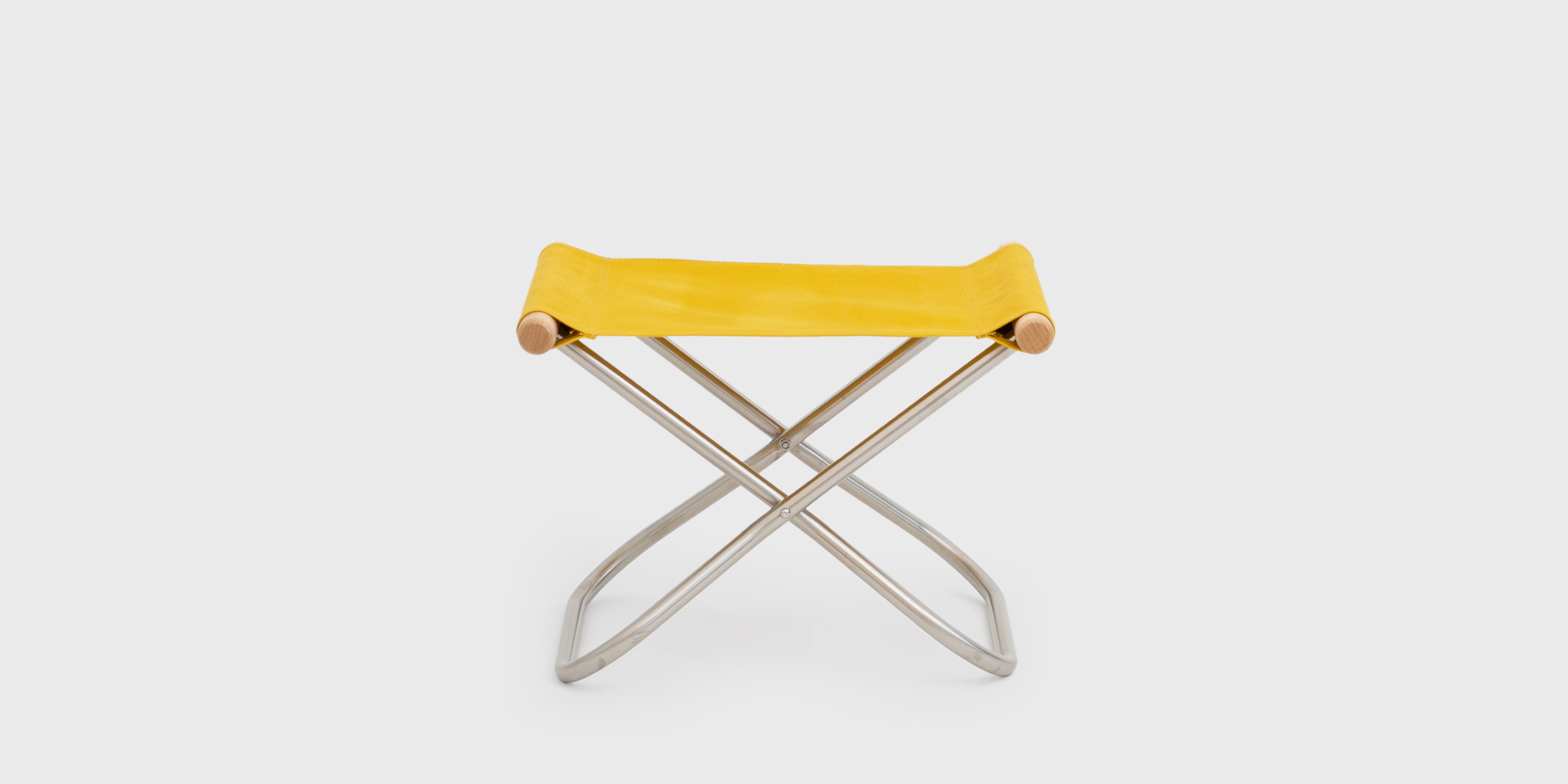 ニーチェアエックス オットマン・ナチュラル × ヴィンテージイエロー