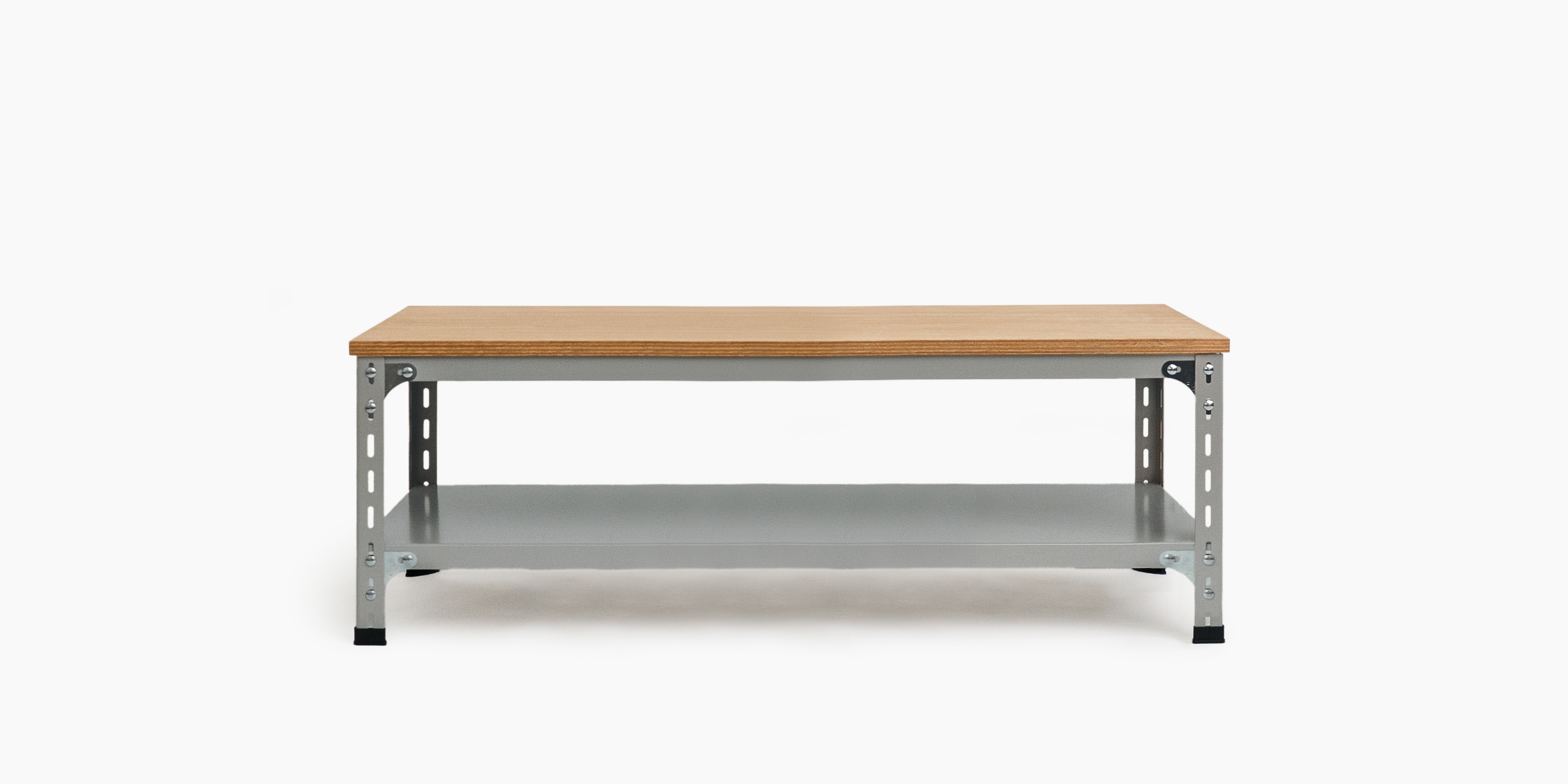 工業用スチールシェルフ（W885）・4段・D450・アイボリー | D&DEPARTMENT