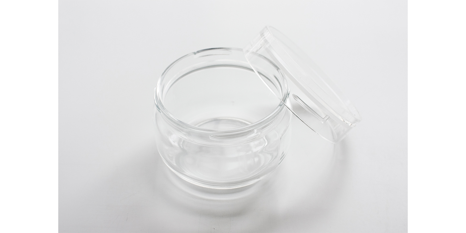 クリアガラス カバー付き ミア ガラス フーテッドジャー ウィズ リッド 2個 6741ecc6681eaf2c7d36ca3b8dd435