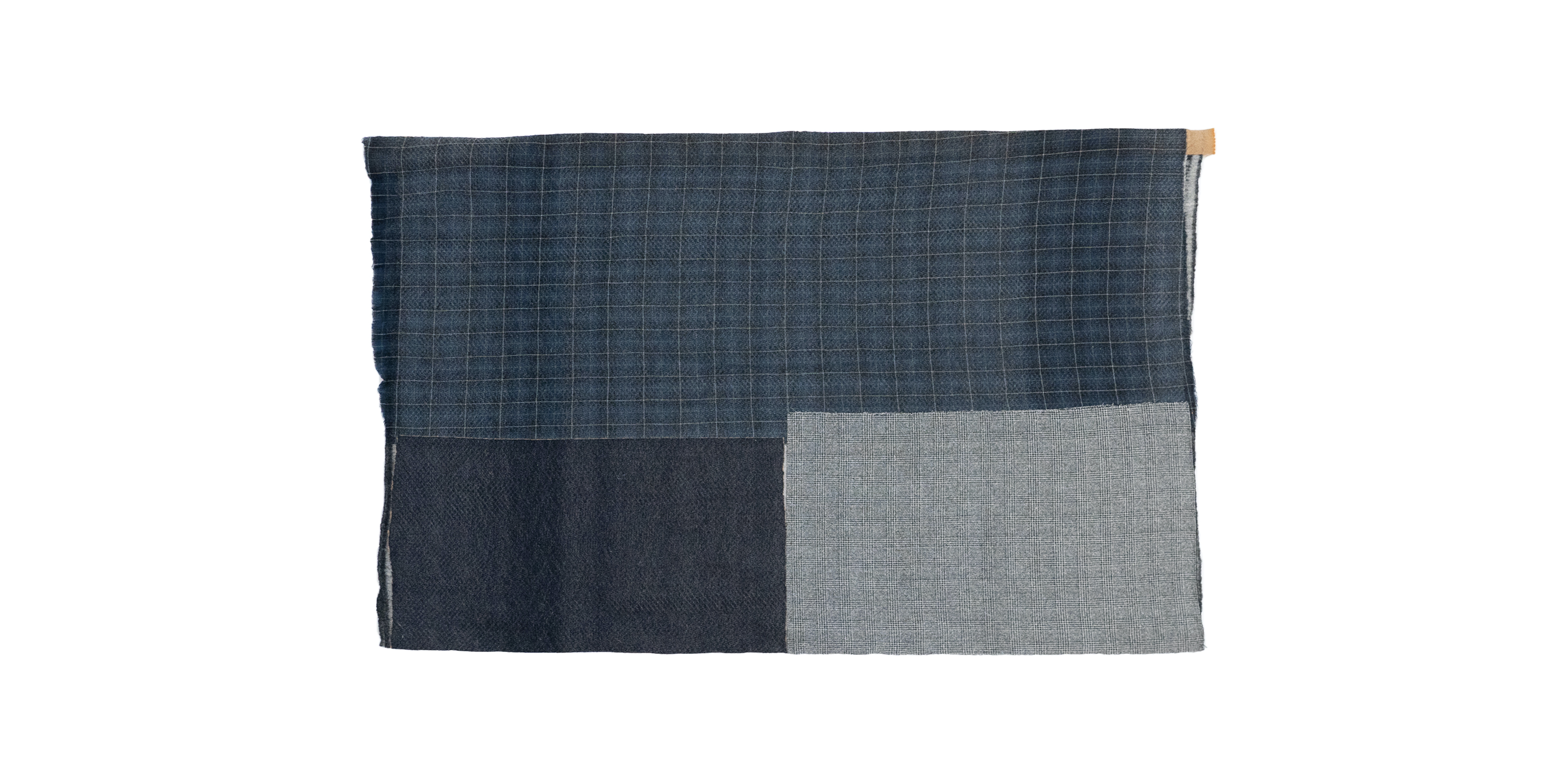 ラグ・カーペット D&department RUG LIFESTOCK 尾州産のウール生地を再利用した 一点もののラグマットRUG