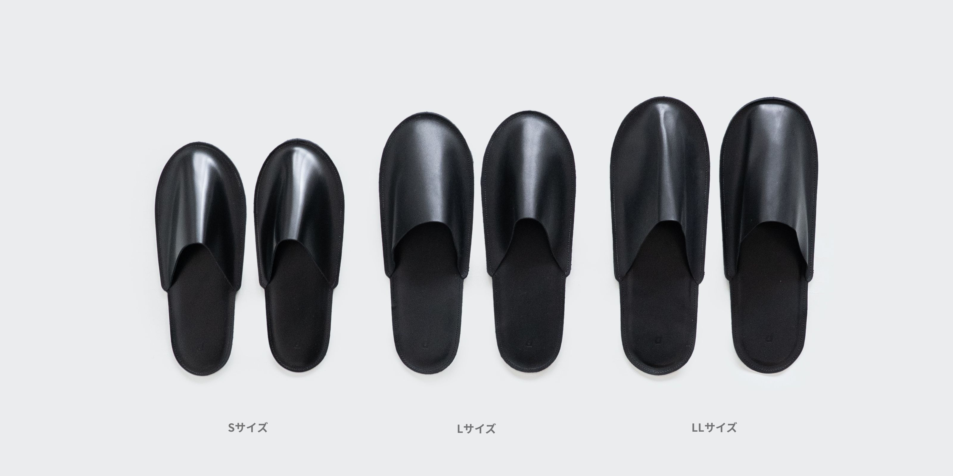 のり SLIPPER 新品 レザー ブラック d LEATHER SLIPPERS LIFESTOCK ブラック・M | D&DEPARTMENT