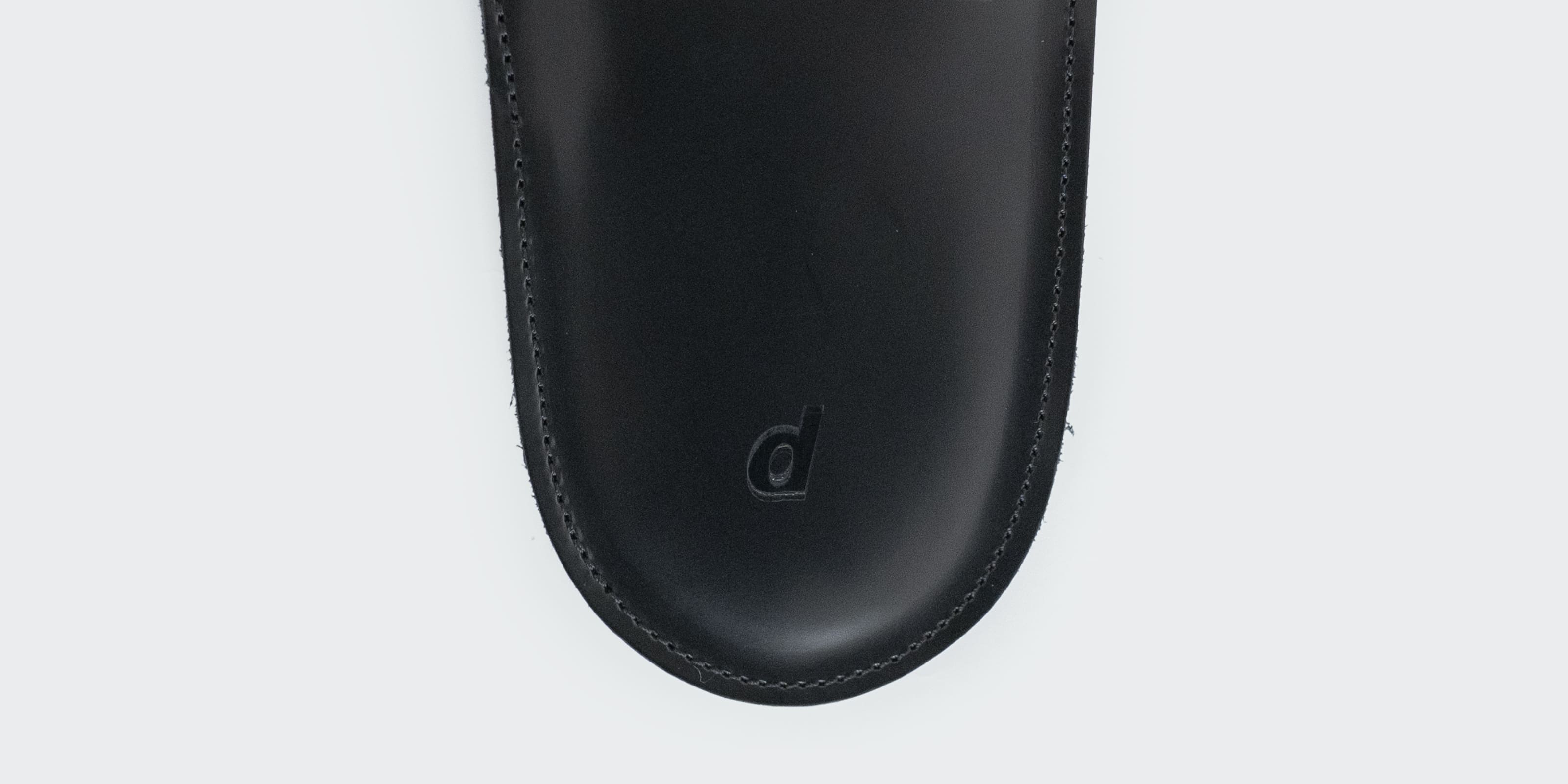 d LEATHER SLIPPERS LIFESTOCK ブラック・M | D&DEPARTMENT