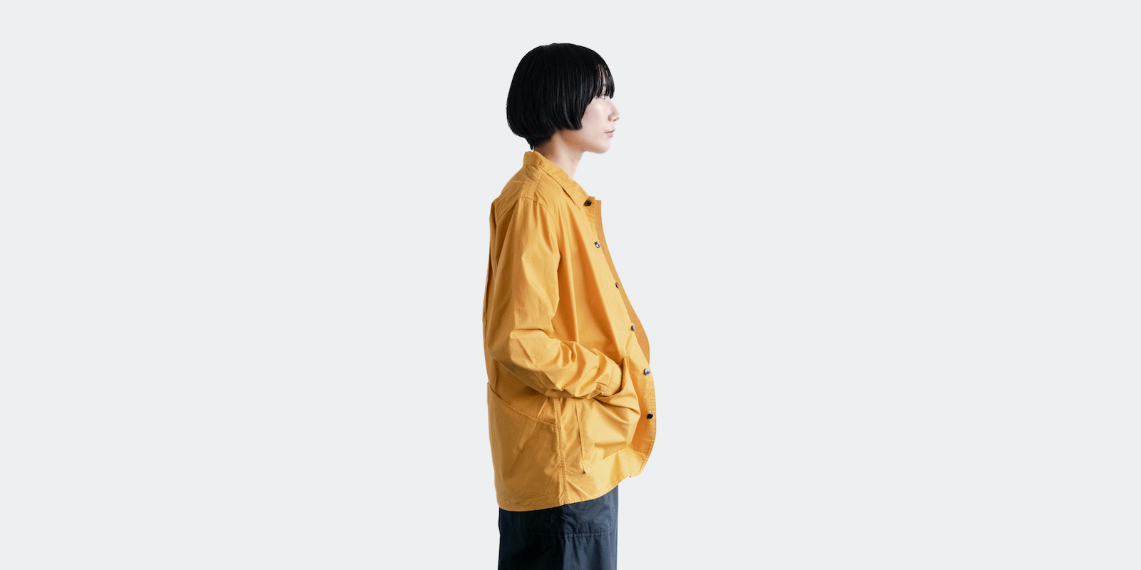 d WEAR バックポケットシャツ・ブラック・S | D&DEPARTMENT