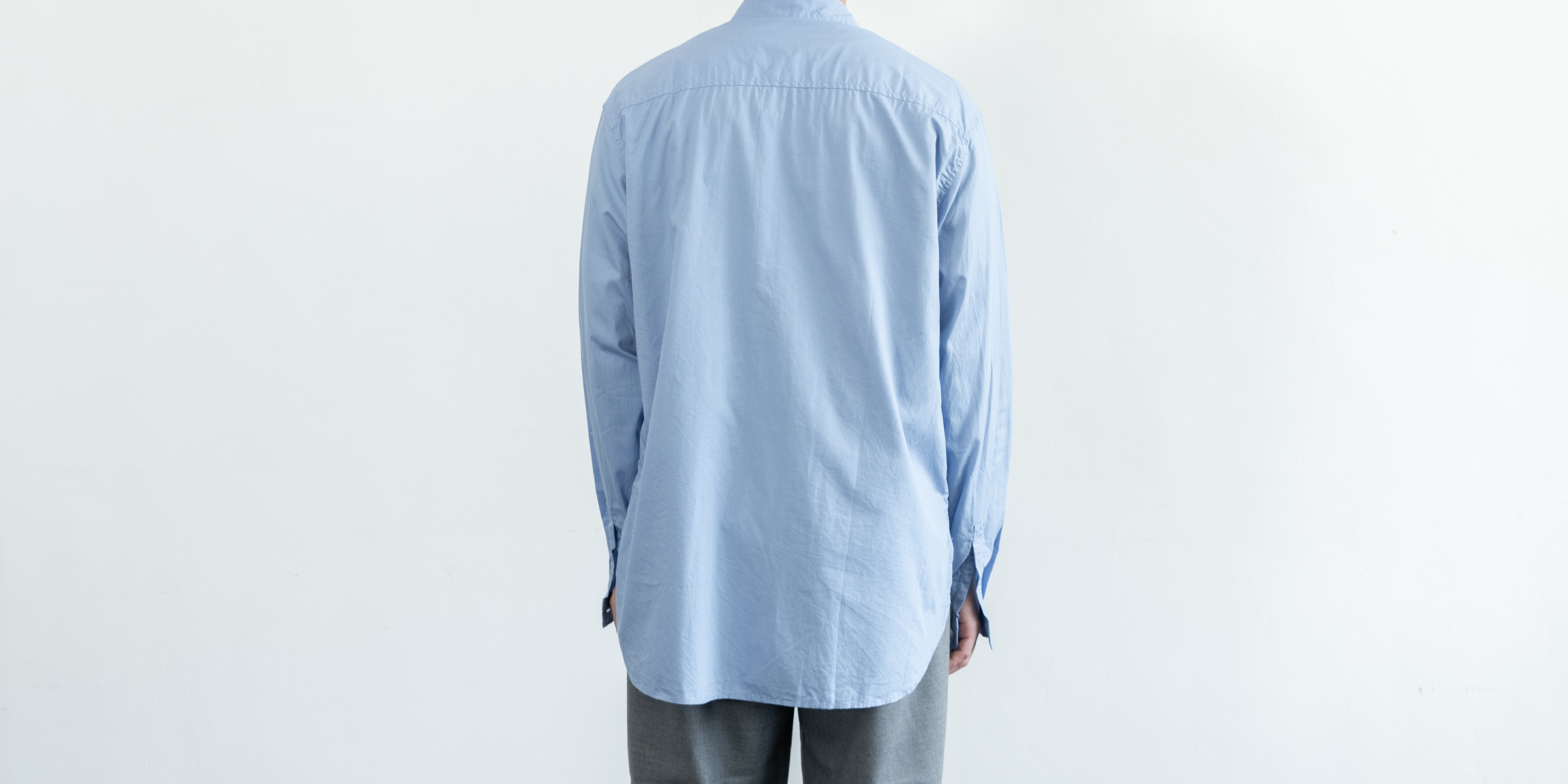 d WEAR レギュラーシャツ・ブルー・S | D&DEPARTMENT