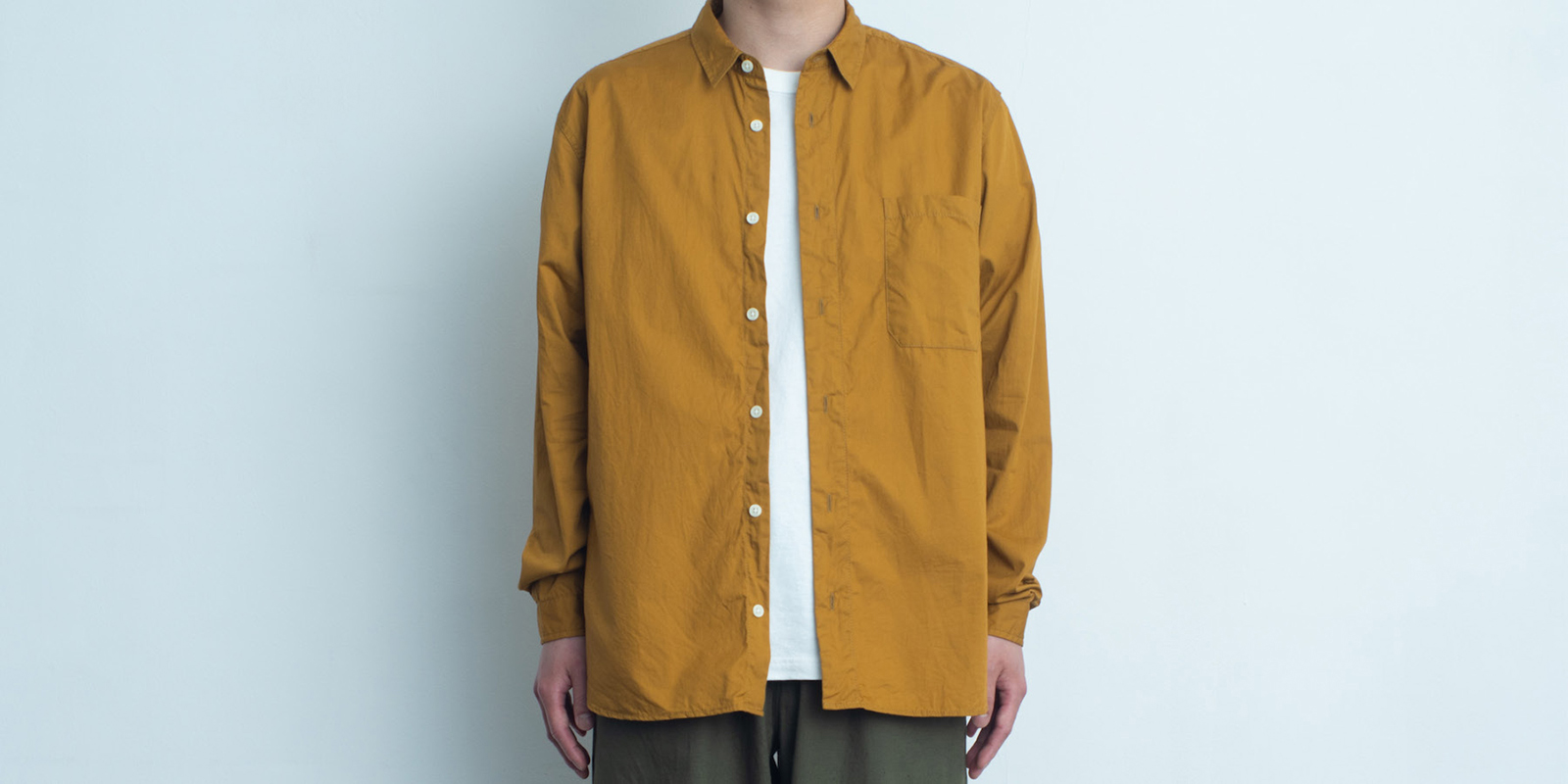 d WEAR バックポケットシャツ・ビエラホワイト・M | D&DEPARTMENT