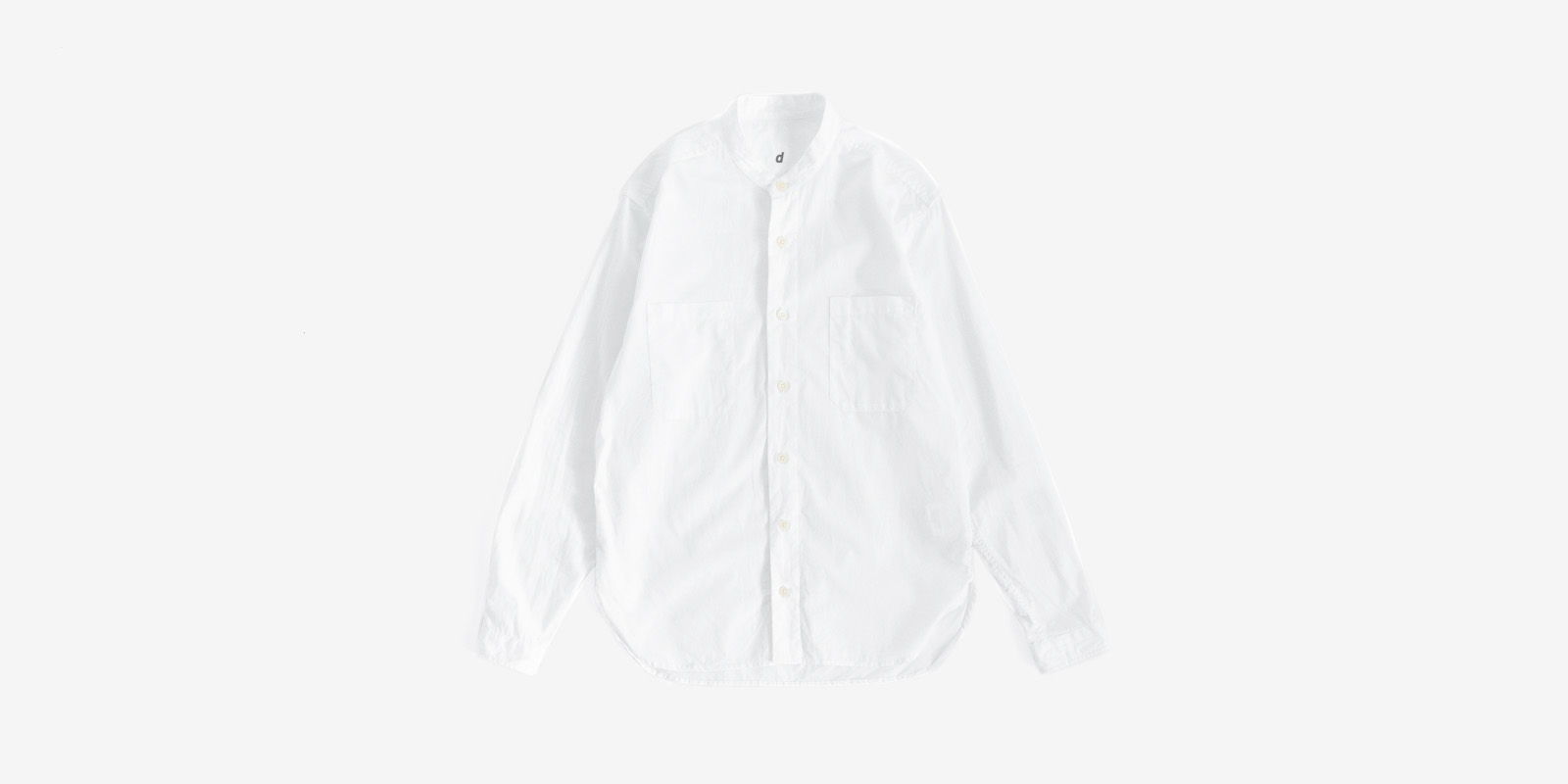 d WEAR スタンドシャツ・ホワイト・M