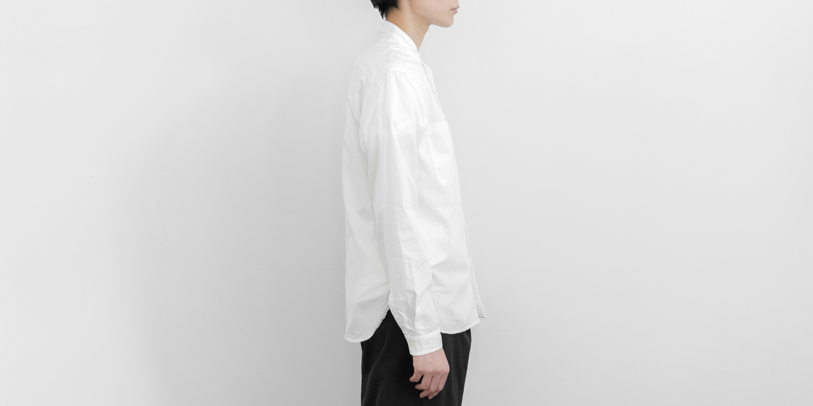 d WEAR スタンドシャツ・ホワイト・S | D&DEPARTMENT
