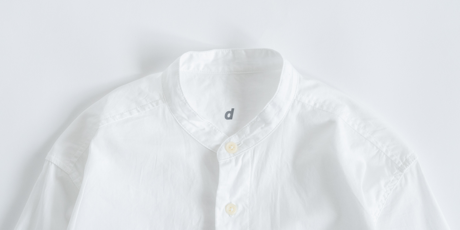 d WEAR スタンドシャツ・ホワイト・S