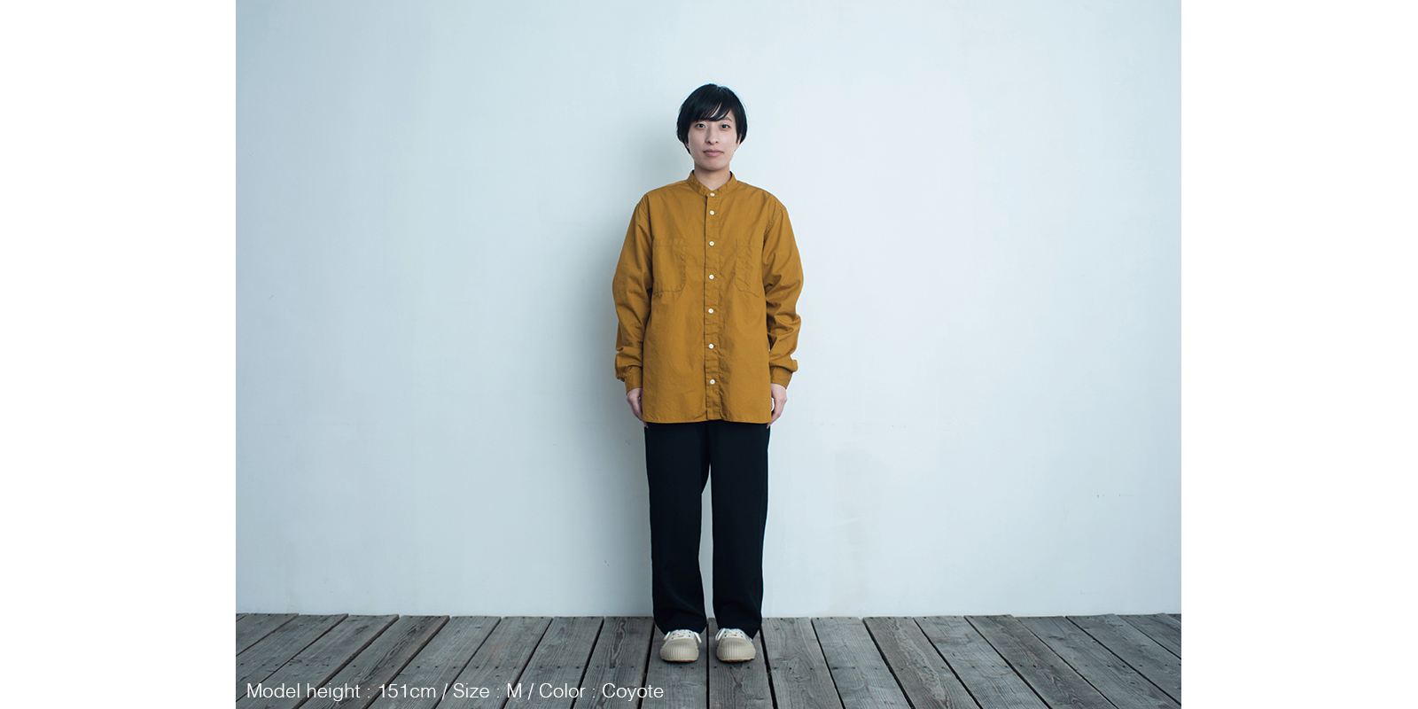【sold out】d WEAR スタンドシャツ・コヨーテ・XL