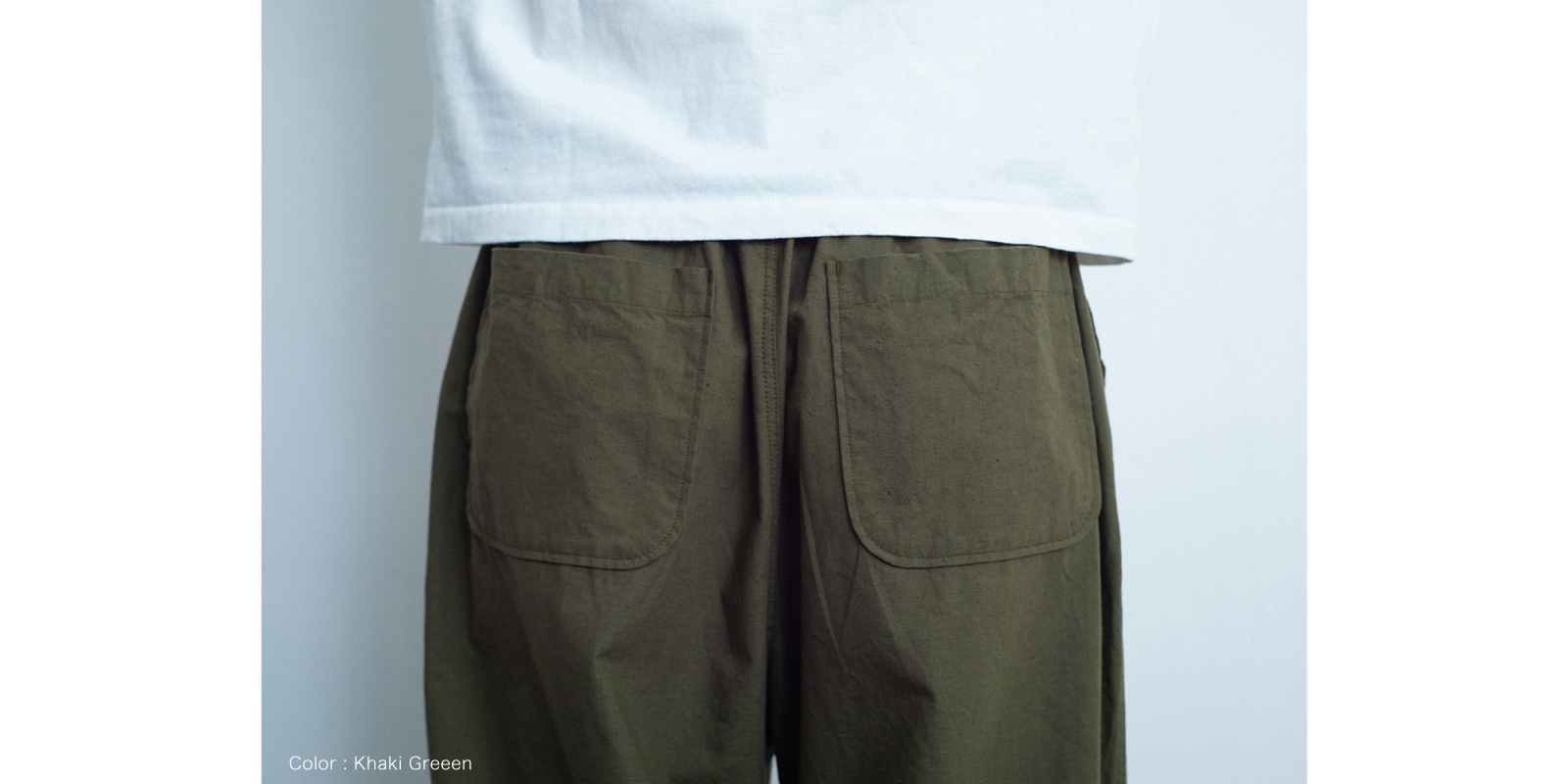 【sold out】d WEAR ワイドパンツ・ストレッチウール・ブラック・L