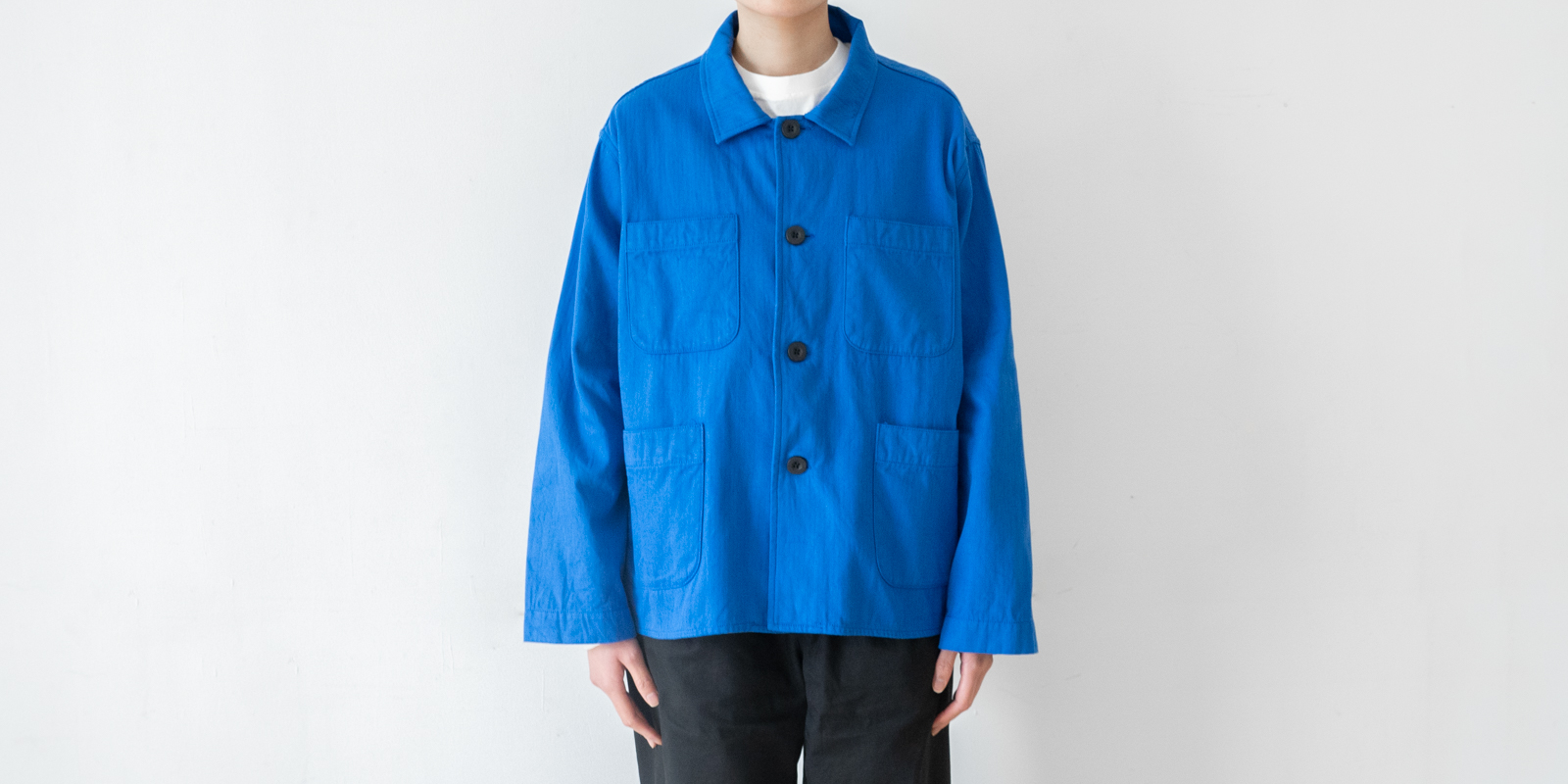 d WEAR ワークジャケット・ブルー・M | D&DEPARTMENT