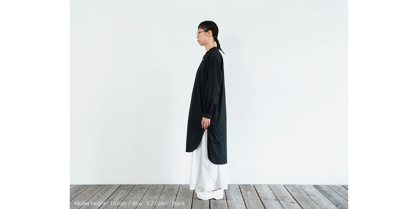 d WEAR ロングシャツ・ブラック・S | D&DEPARTMENT
