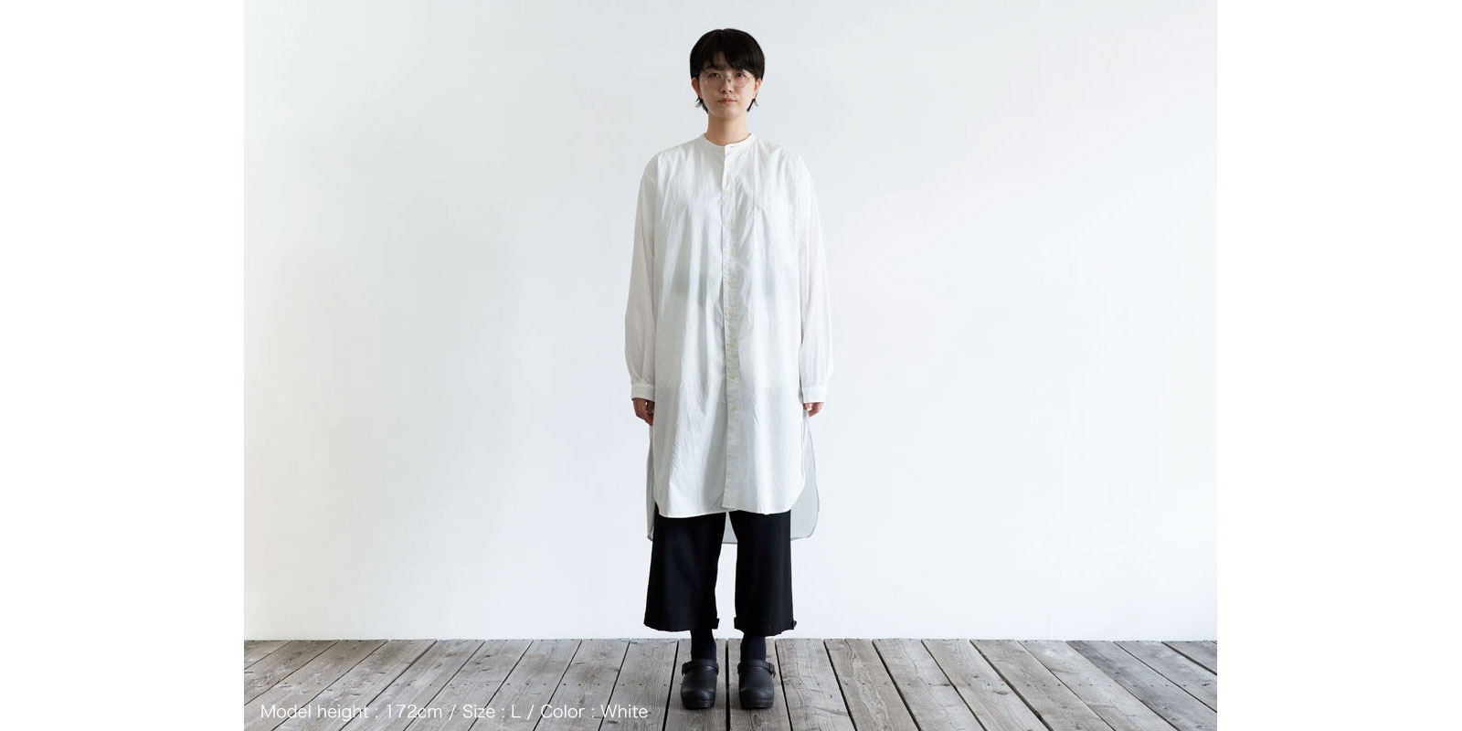 d WEAR ロングシャツ・ホワイト・M | D&DEPARTMENT