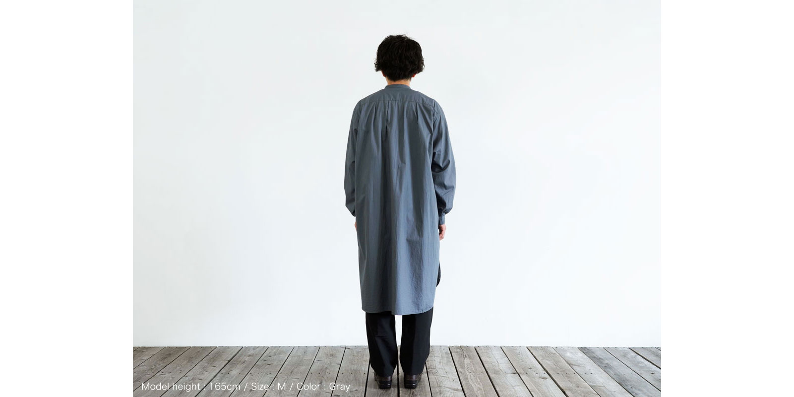 d WEAR ロングシャツ・グレー・S | D&DEPARTMENT
