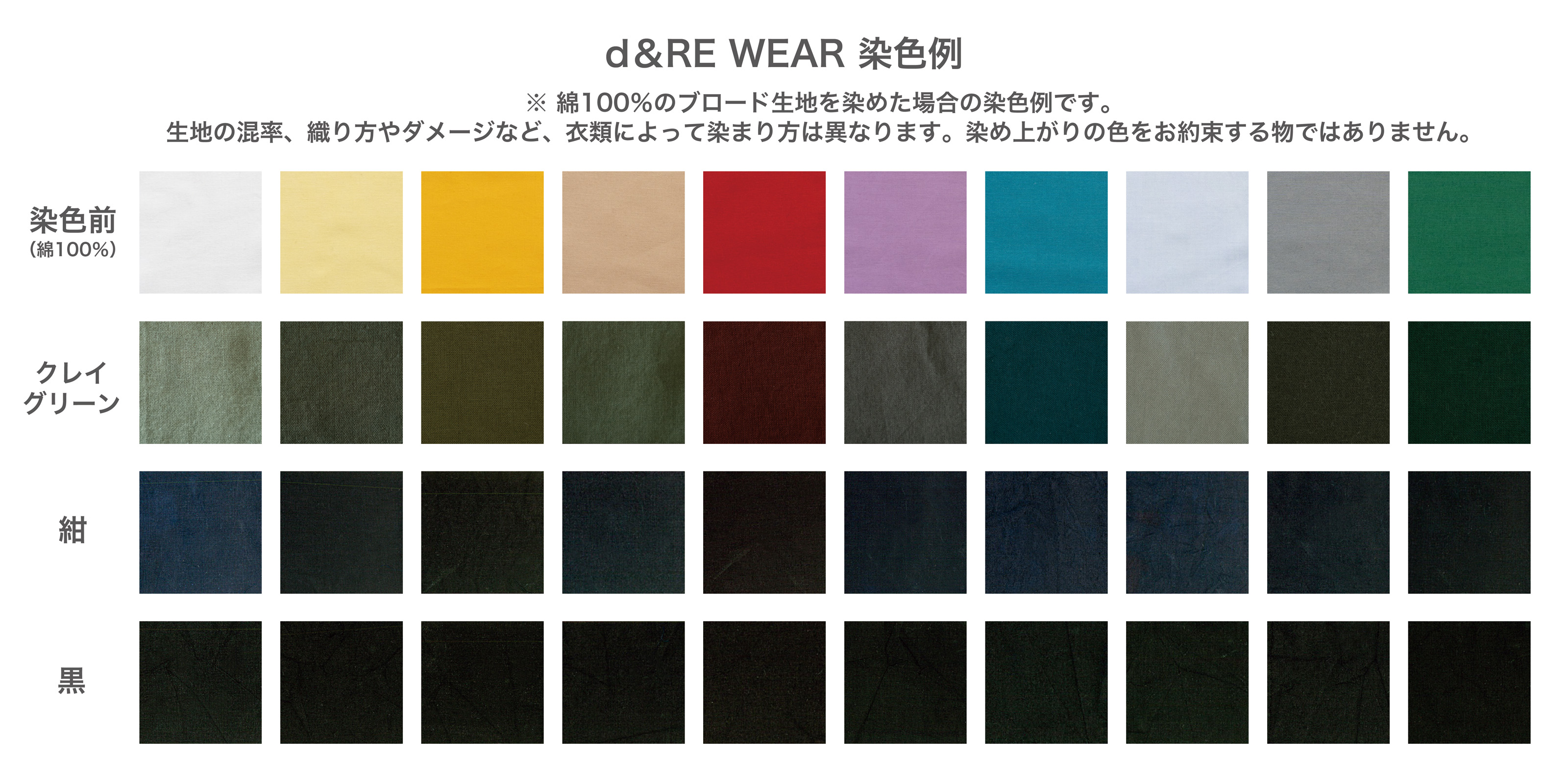 d&RE WEAR 申込み・紺・シャツ