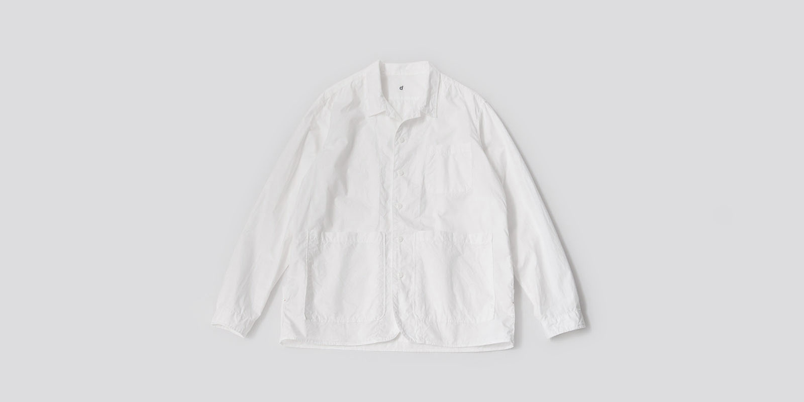 d WEAR バックポケットシャツ・ビエラホワイト・S | D&DEPARTMENT