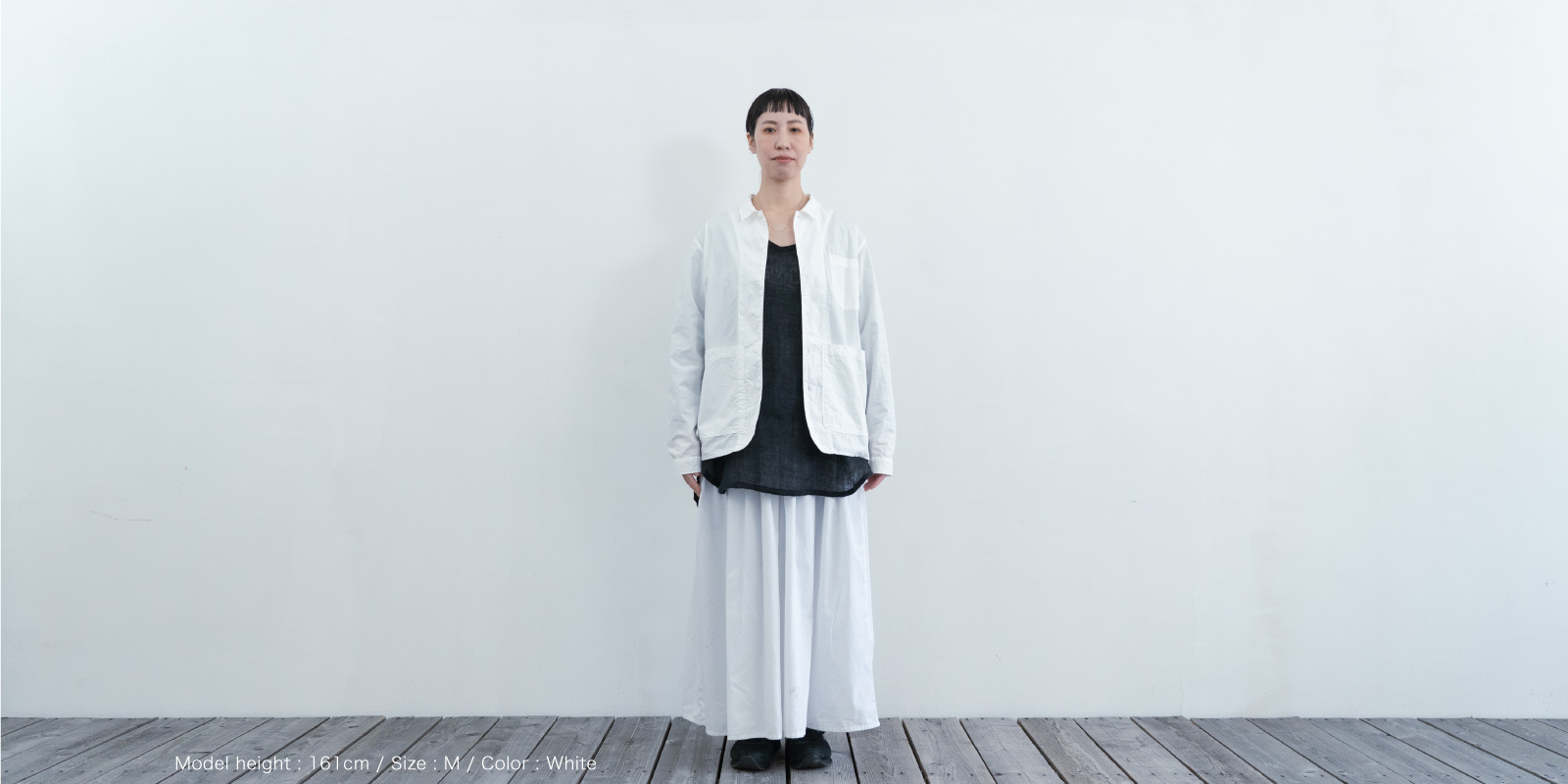 d WEAR バックポケットシャツ・ホワイト・M | D&DEPARTMENT