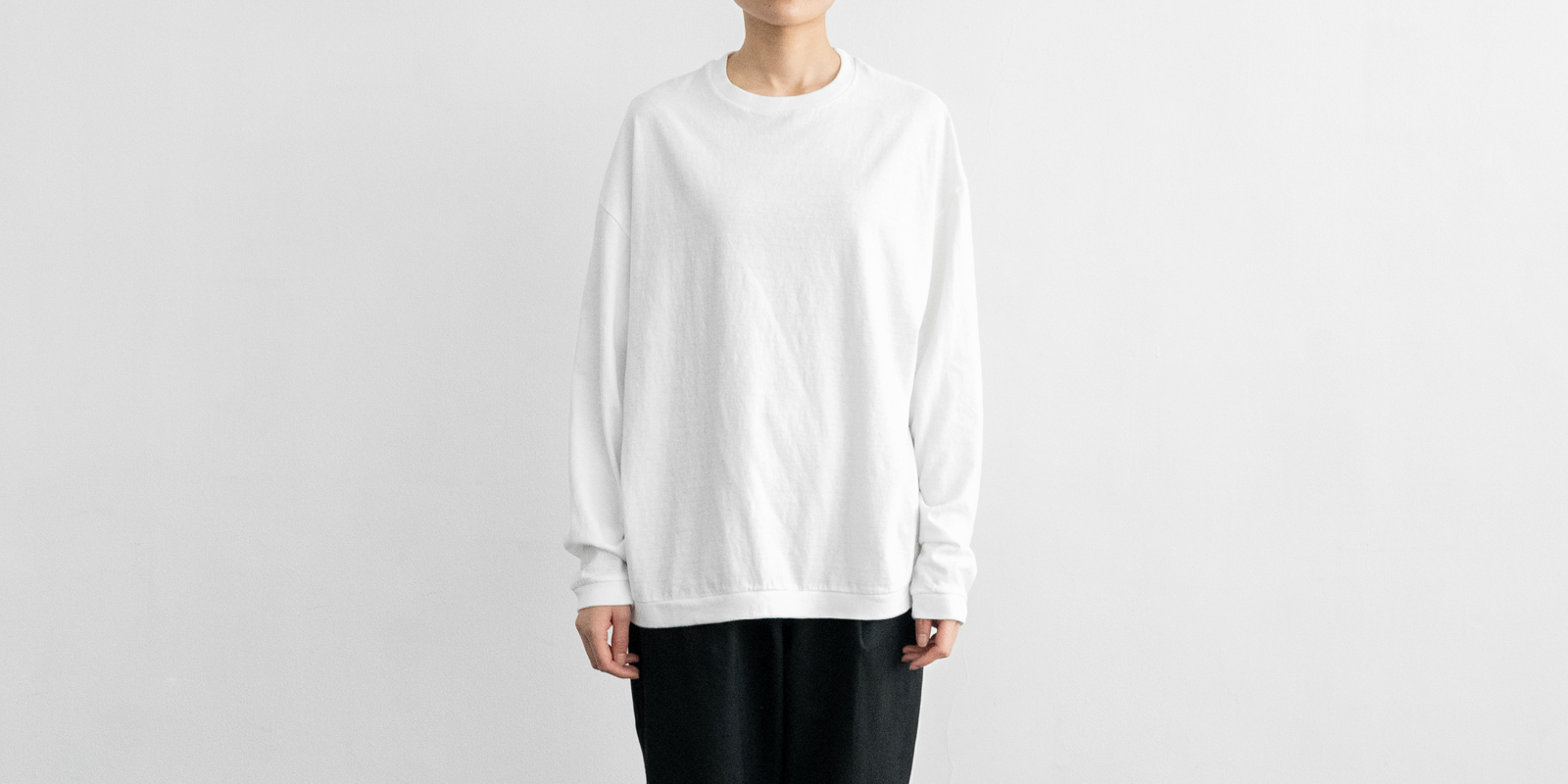 d WEAR ロングスリーブTシャツ・ホワイト・M | D&DEPARTMENT