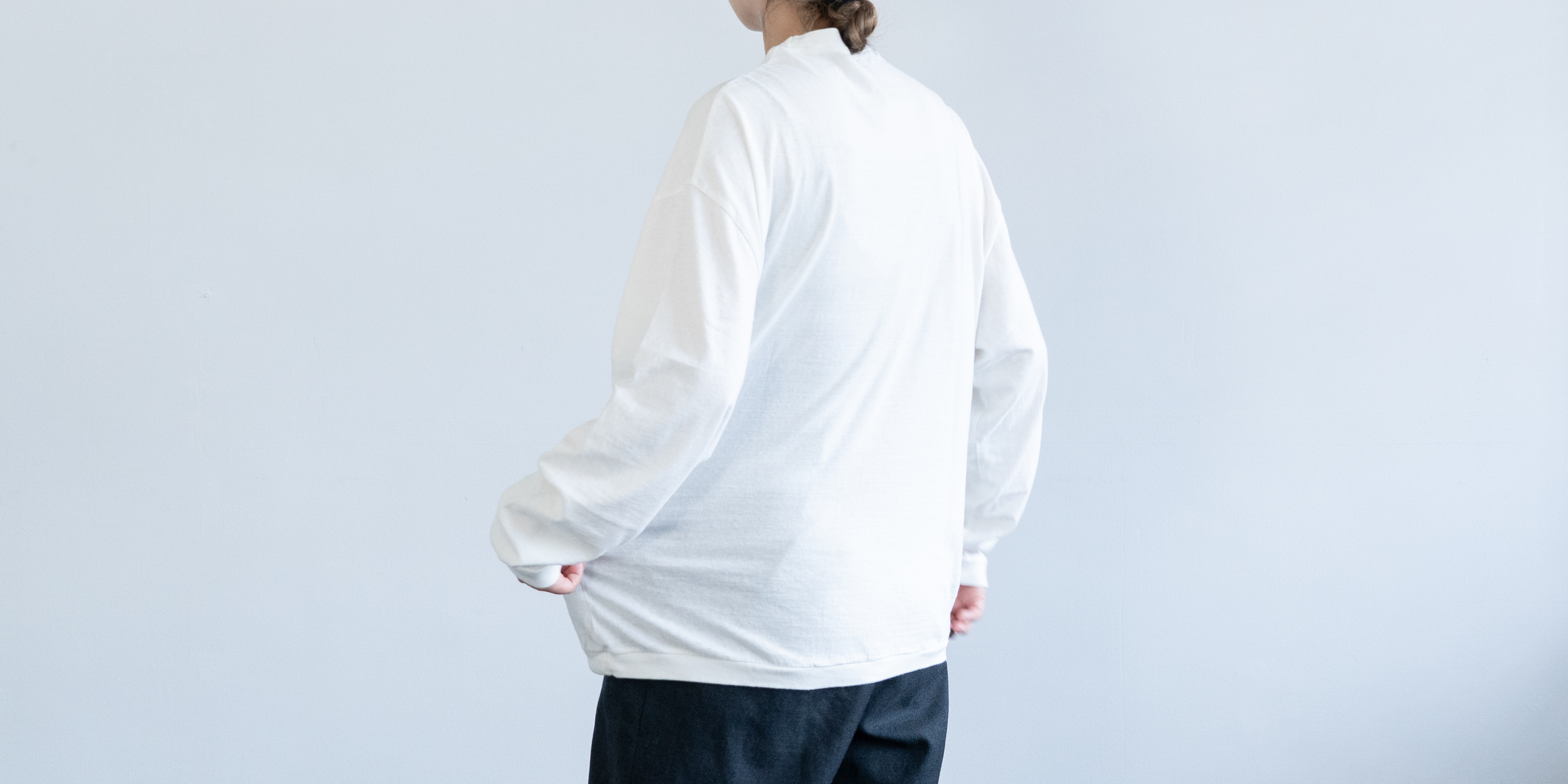 d WEAR ロングスリーブTシャツ・ホワイト・XL