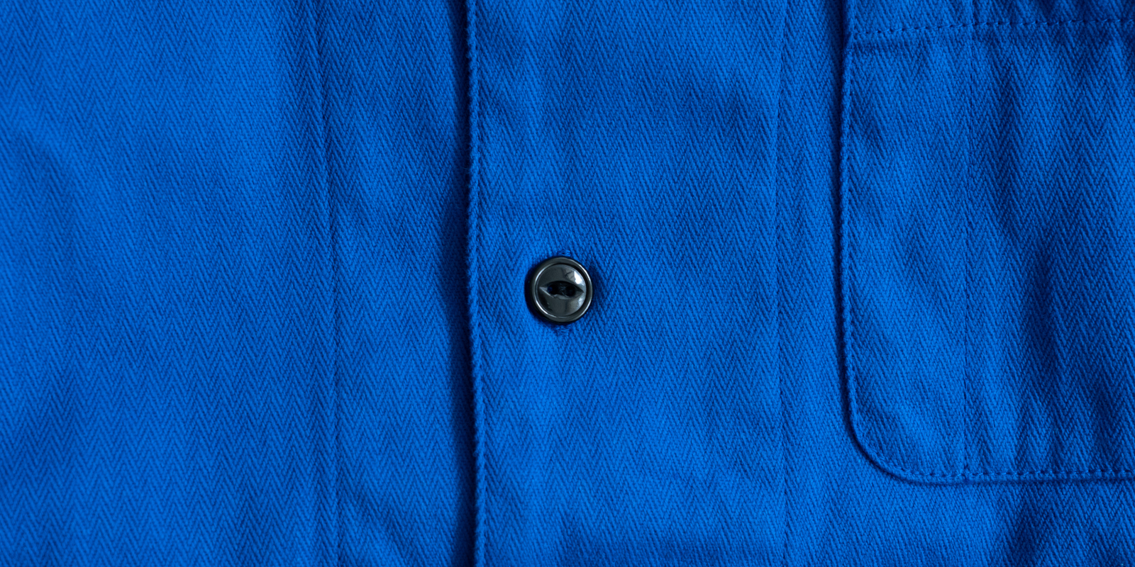 d WEAR バックポケットシャツ・ブルー・L