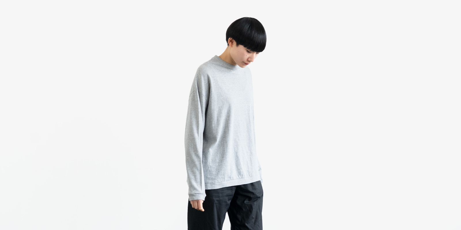 d WEAR ロングスリーブTシャツ・グレー・XL | D&DEPARTMENT