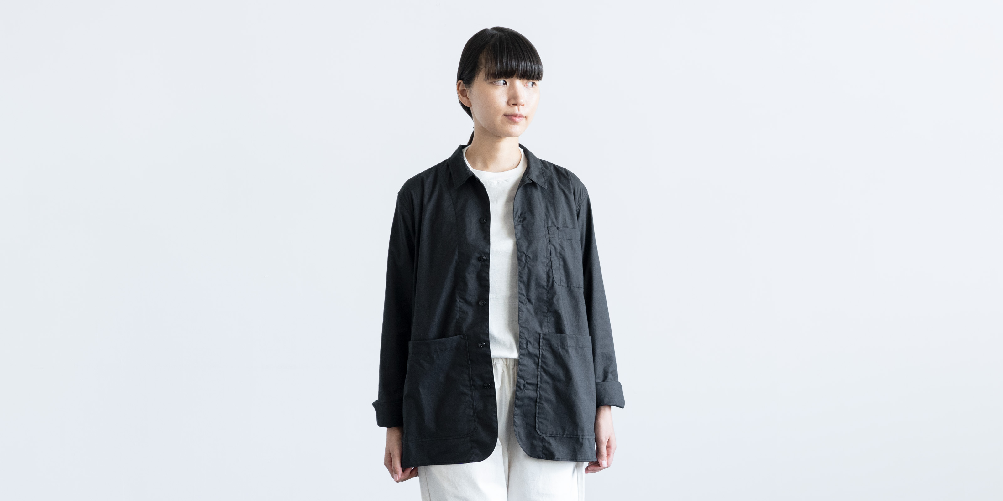 d WEAR バックポケットシャツ・ブラック・XL
