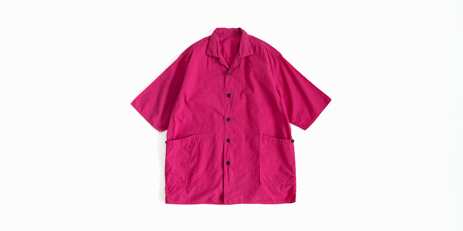 d WEAR サイドポケットシャツ・塩縮加工 ピンク・L【5月中旬出荷予定】