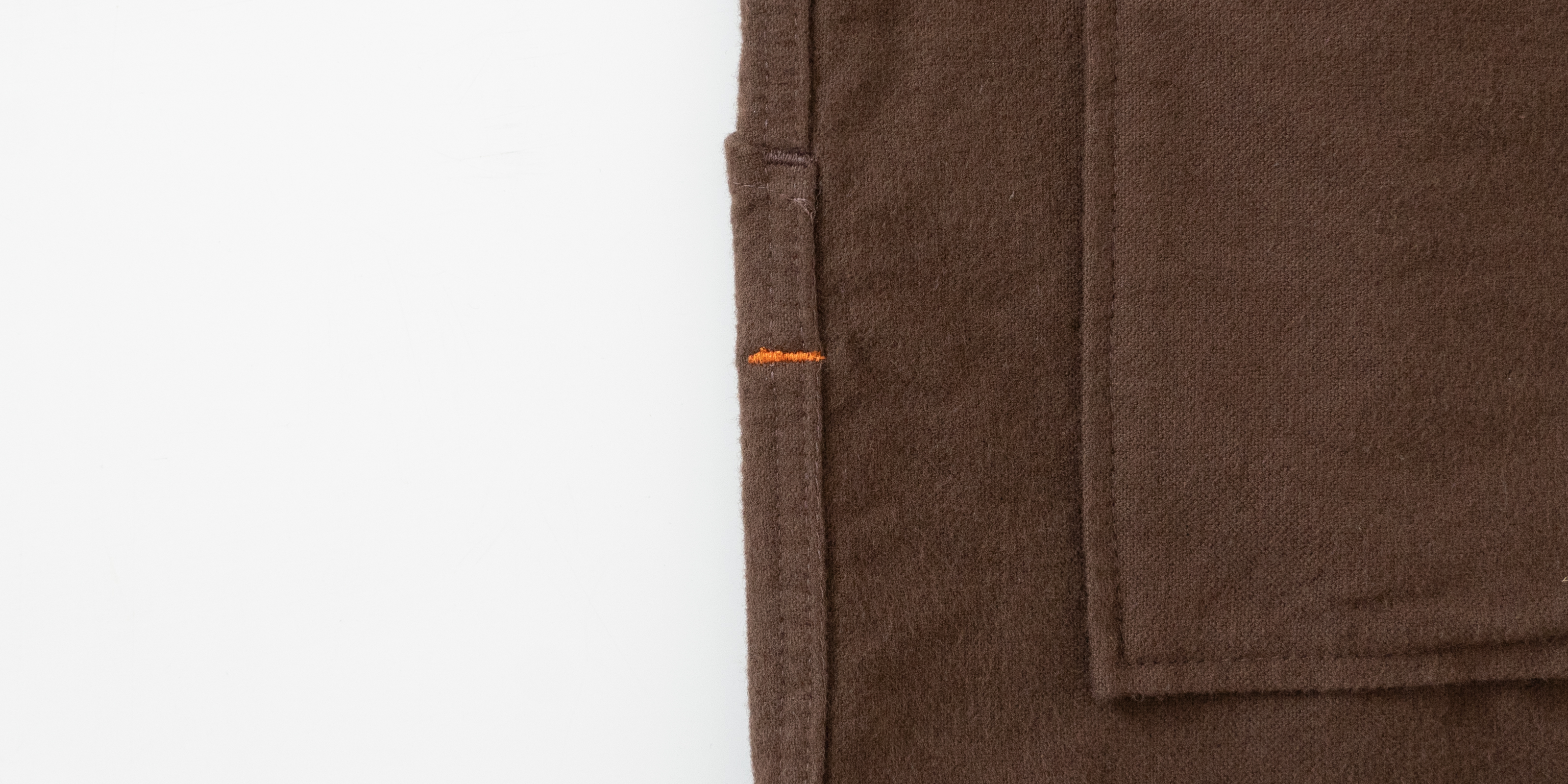 d WEAR バックポケットシャツ・フランネルブラウン・S