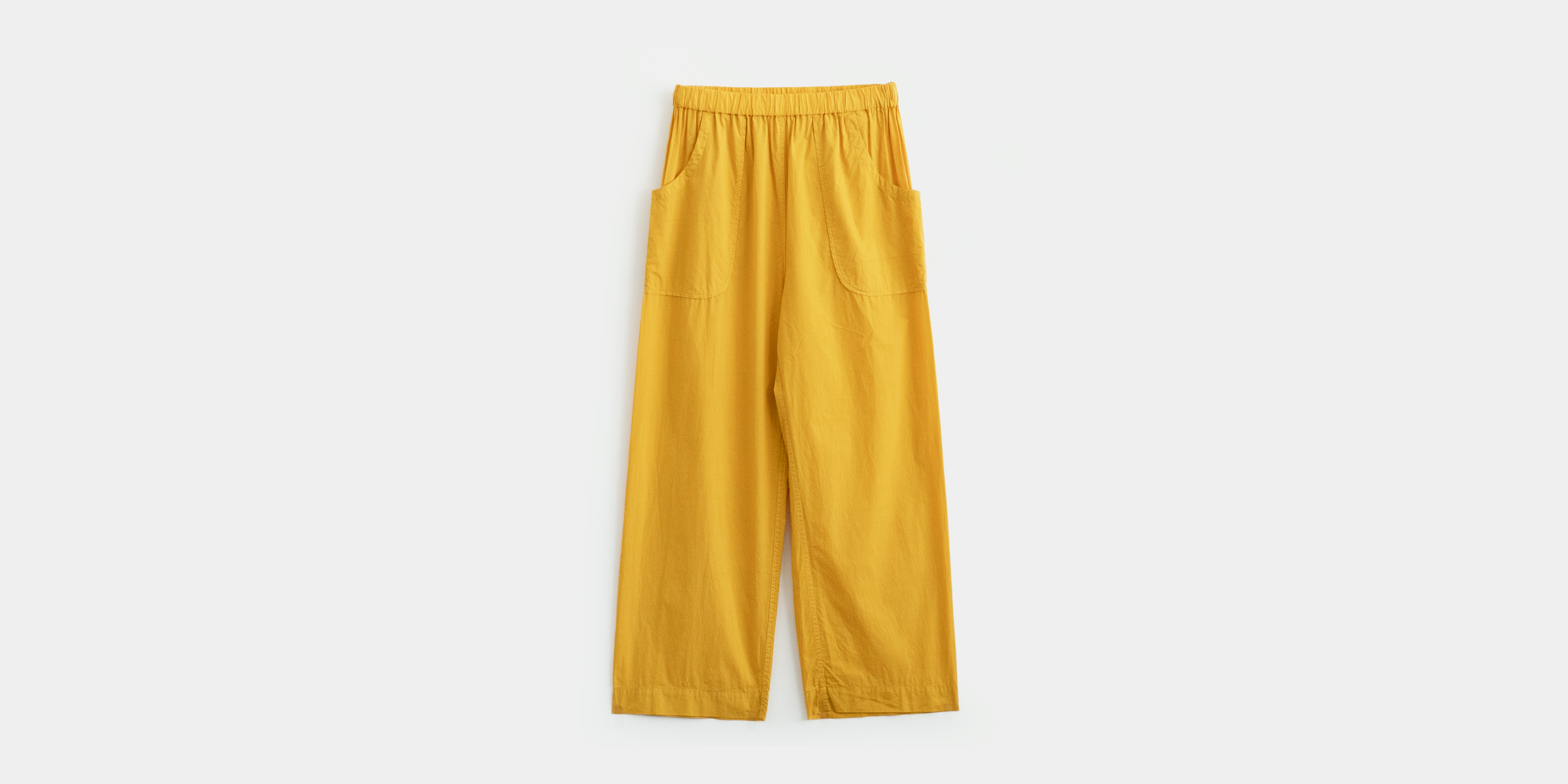 d WEAR カーゴパンツ・塩縮加工 マスタード・L | D&DEPARTMENT