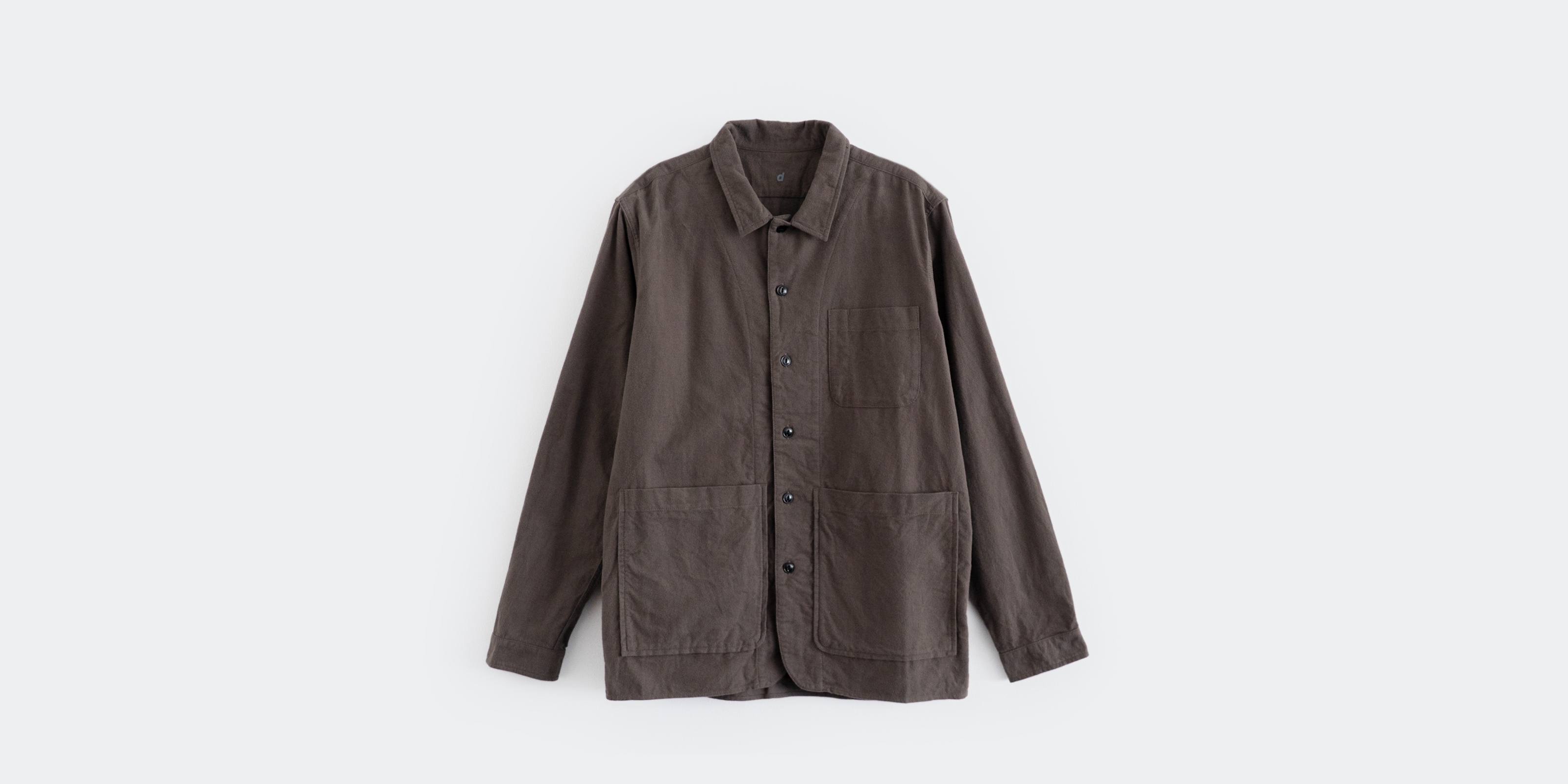 【最終値下げ】d&department d WEAR バックポケットシャツ　美品 d WEAR バックポケットシャツ・フランネルグレー・S | D&DEPARTMENT