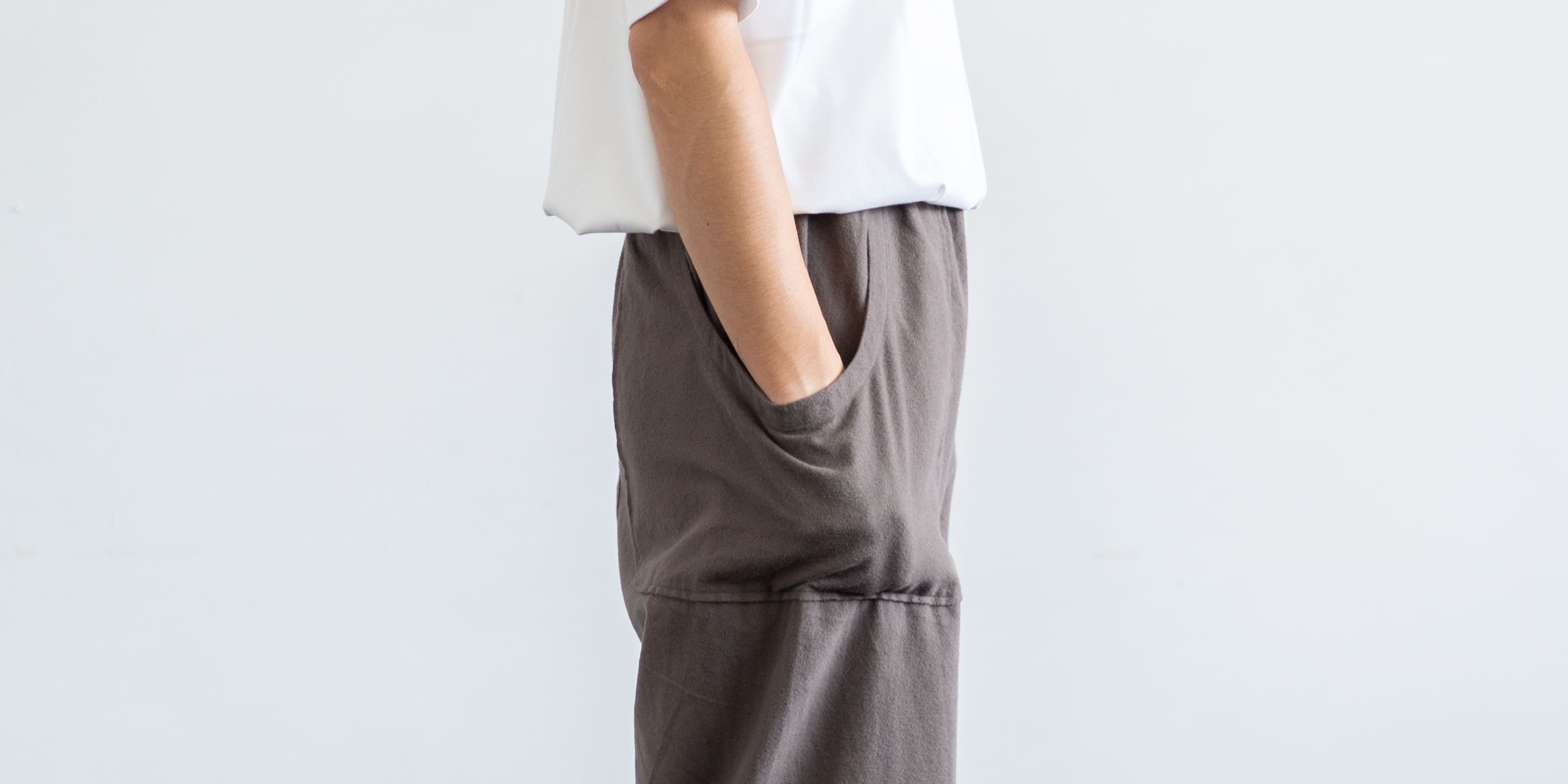 d WEAR サイドポケットパンツ・フランネルグレー・S | D&DEPARTMENT