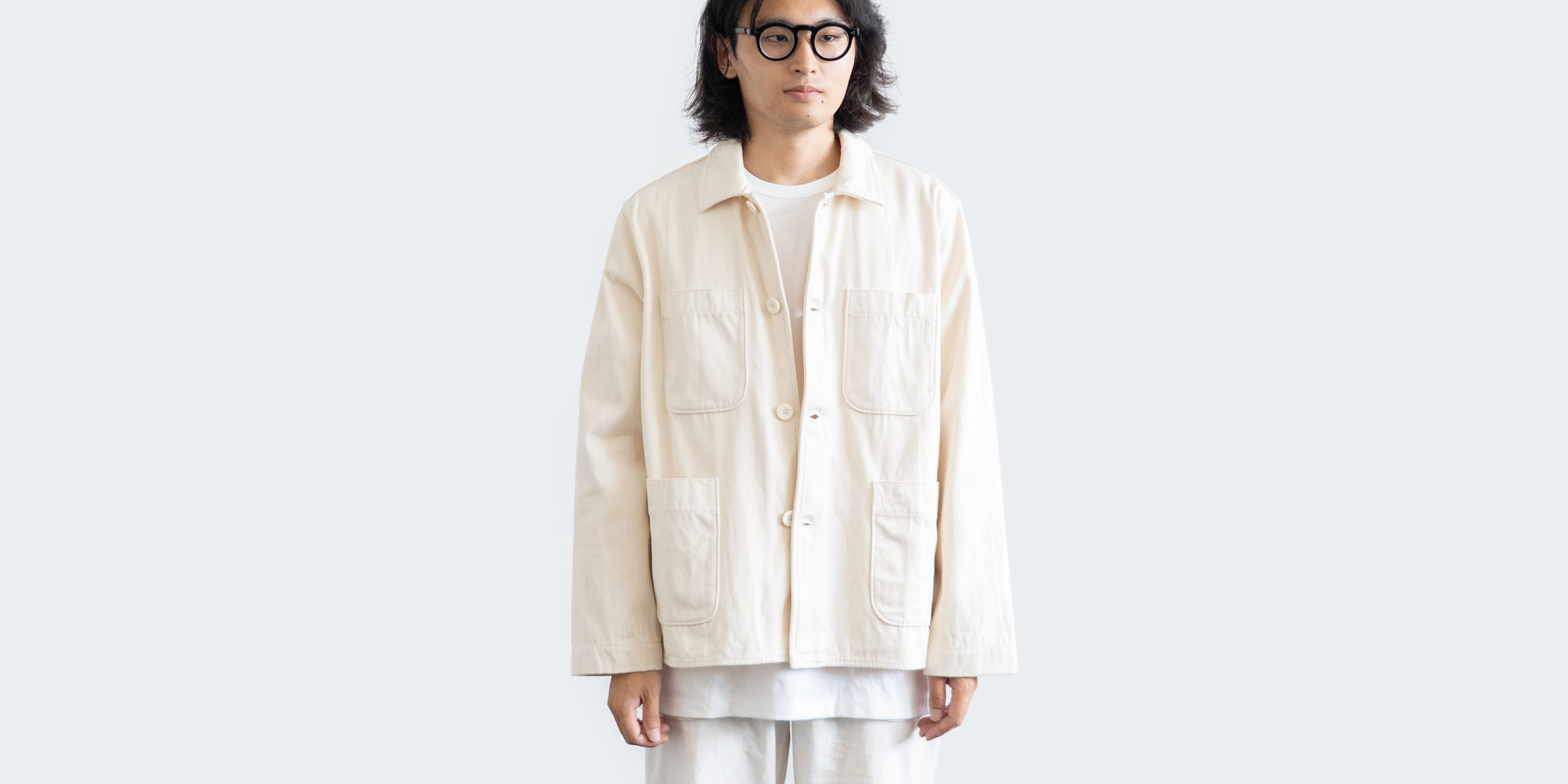 d WEAR ワークジャケット・ホワイト・XL | D&DEPARTMENT
