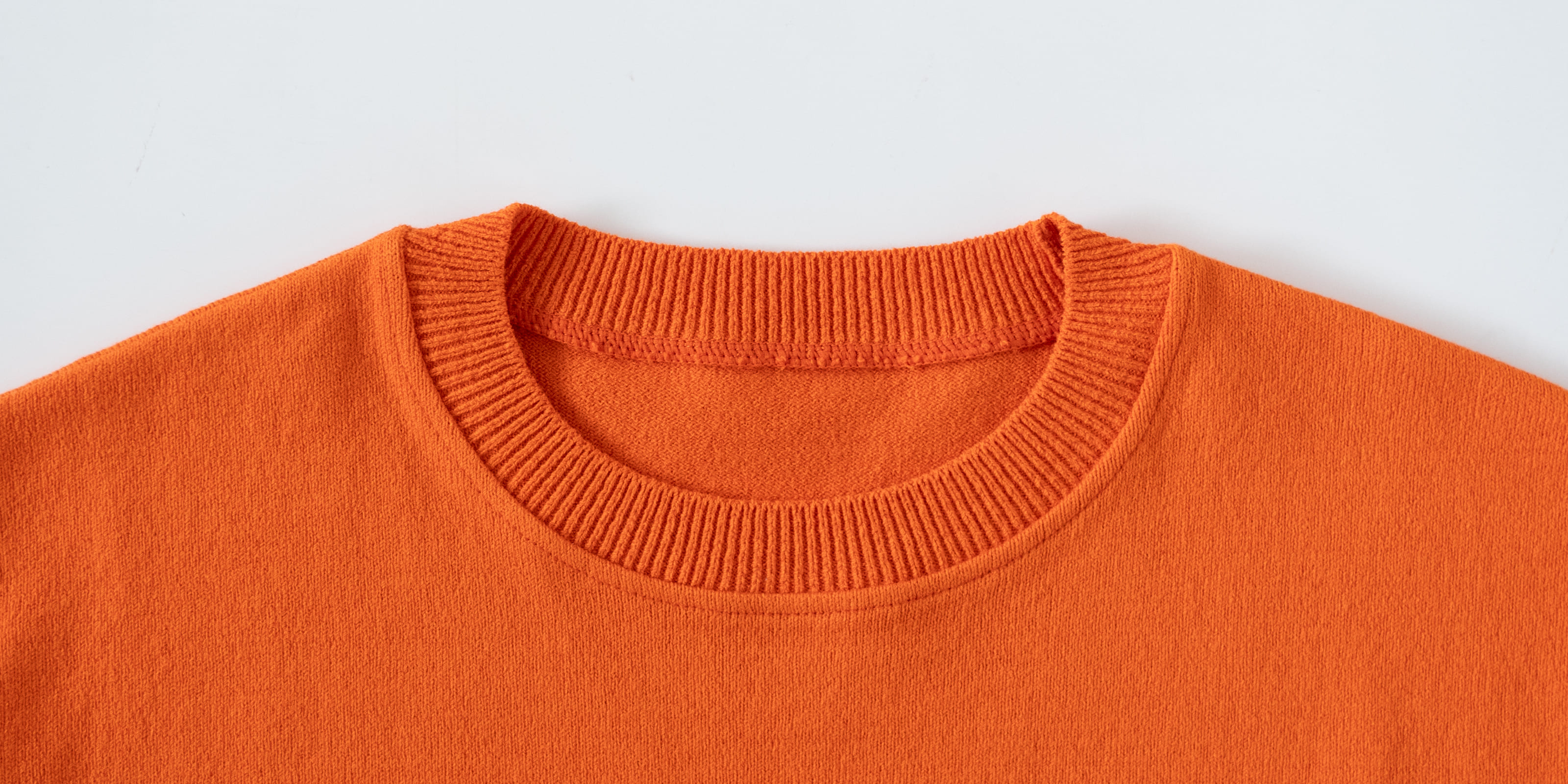 d WEAR コットンセーター・オレンジ・XL | D&DEPARTMENT