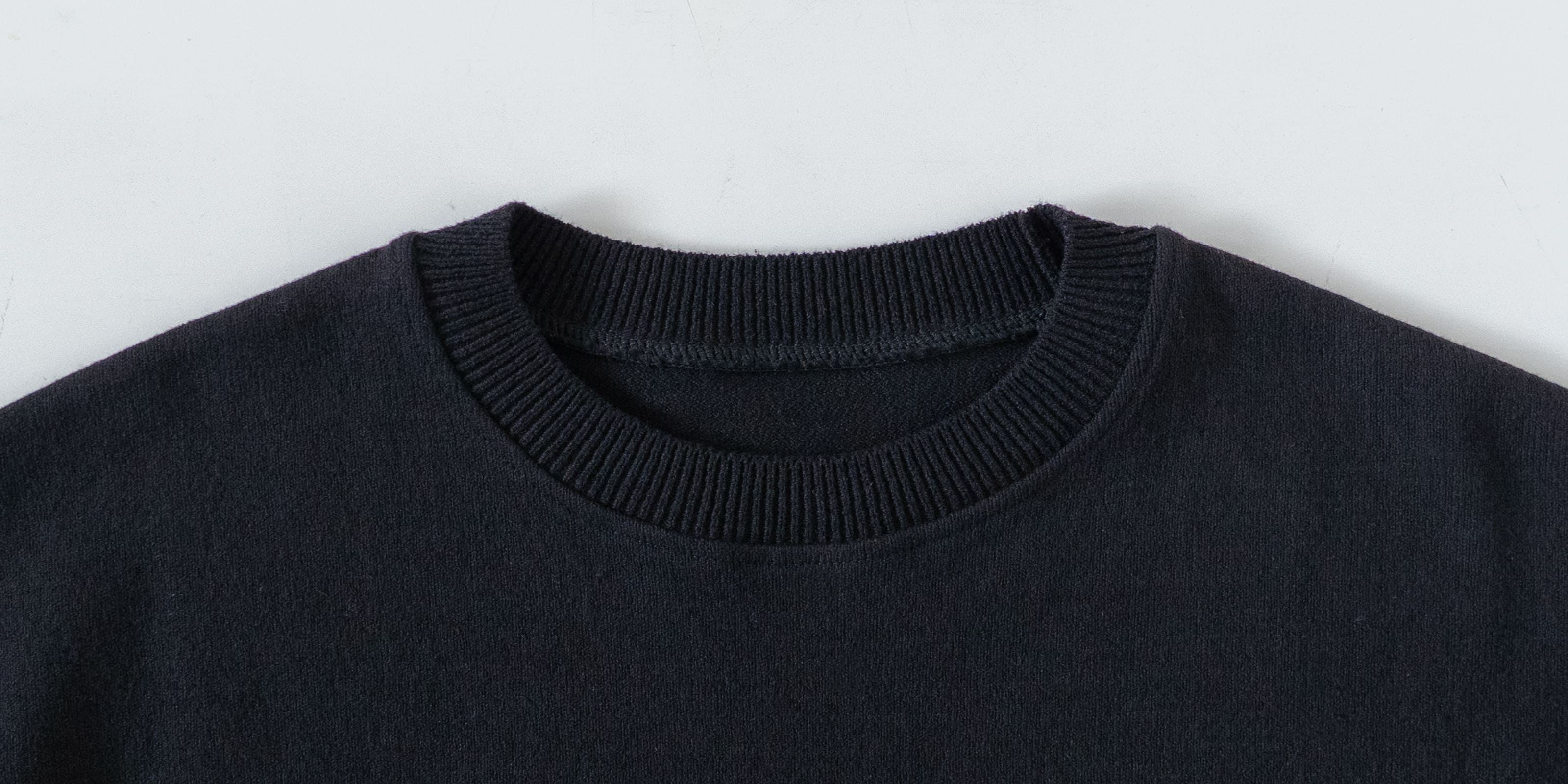 d WEAR コットンセーター・ブラック・M | D&DEPARTMENT