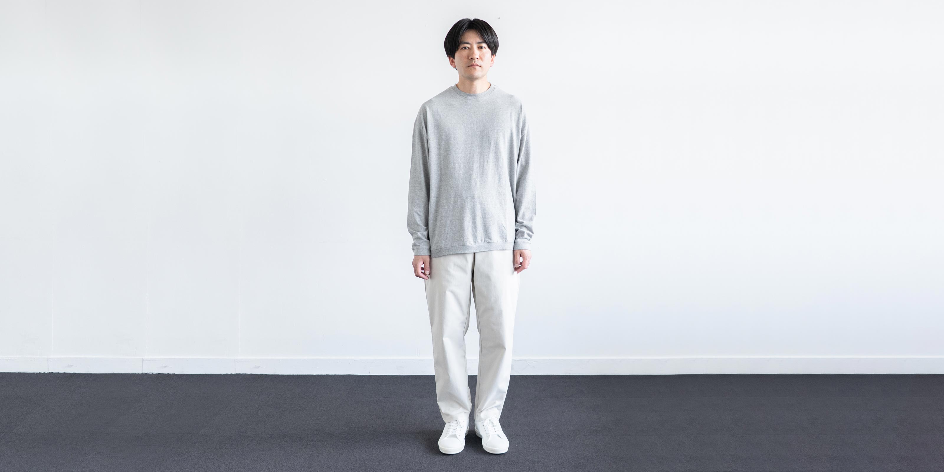 d WEAR テーパードパンツ・アッシュグレー・L | D&DEPARTMENT