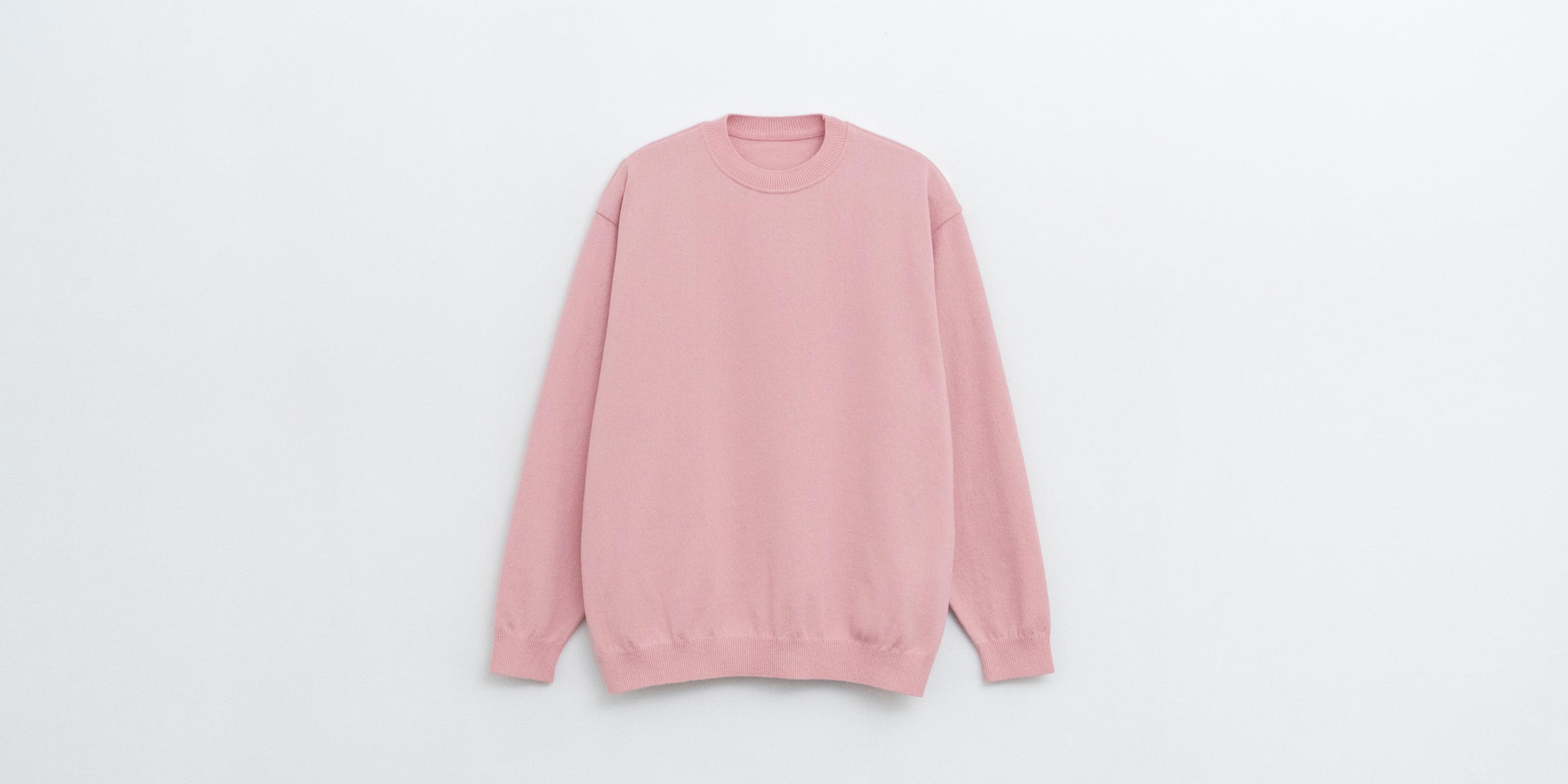 d WEAR コットンセーター・ピンク・L | D&DEPARTMENT