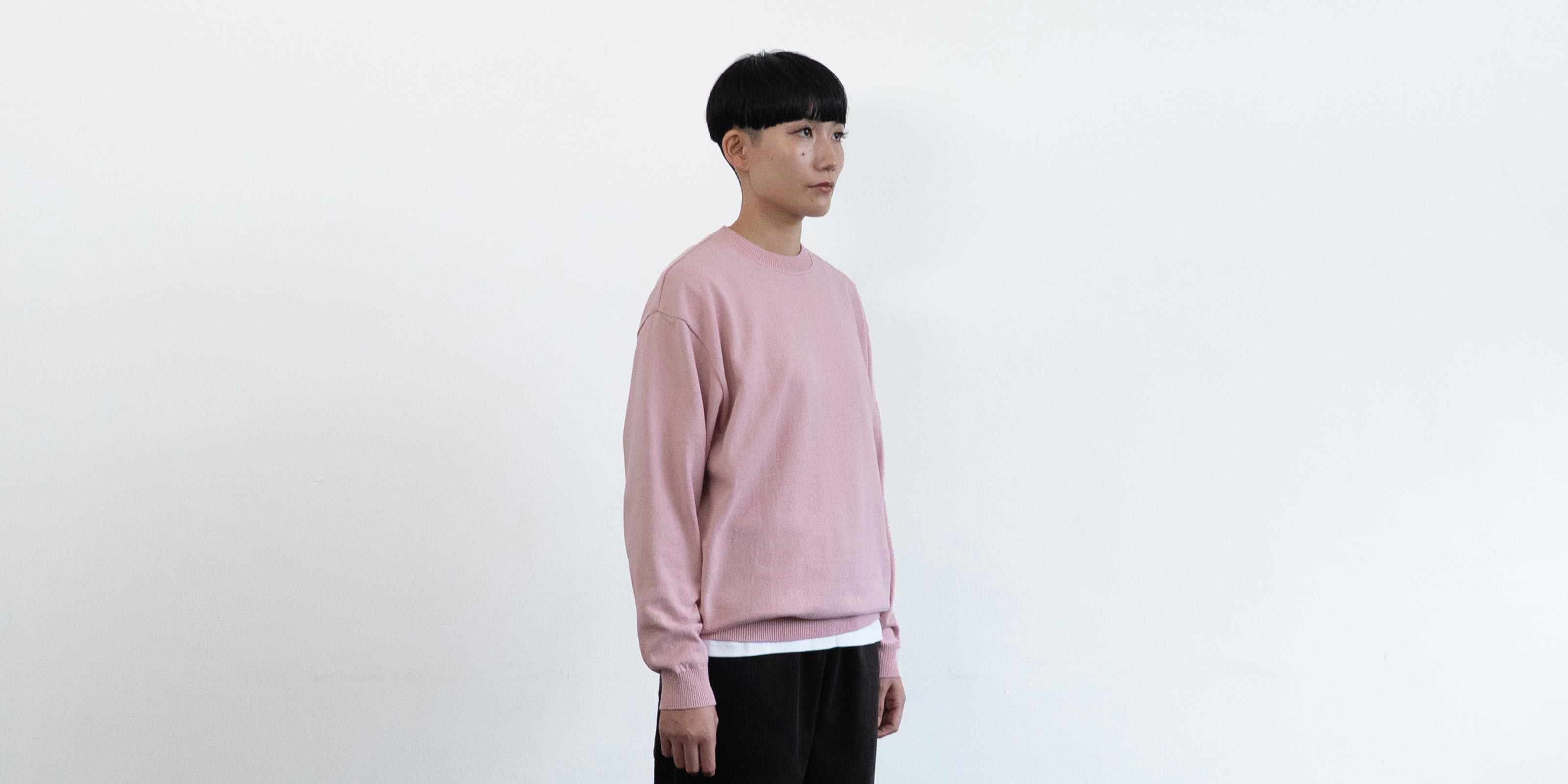 d WEAR コットンセーター・ピンク・L | D&DEPARTMENT