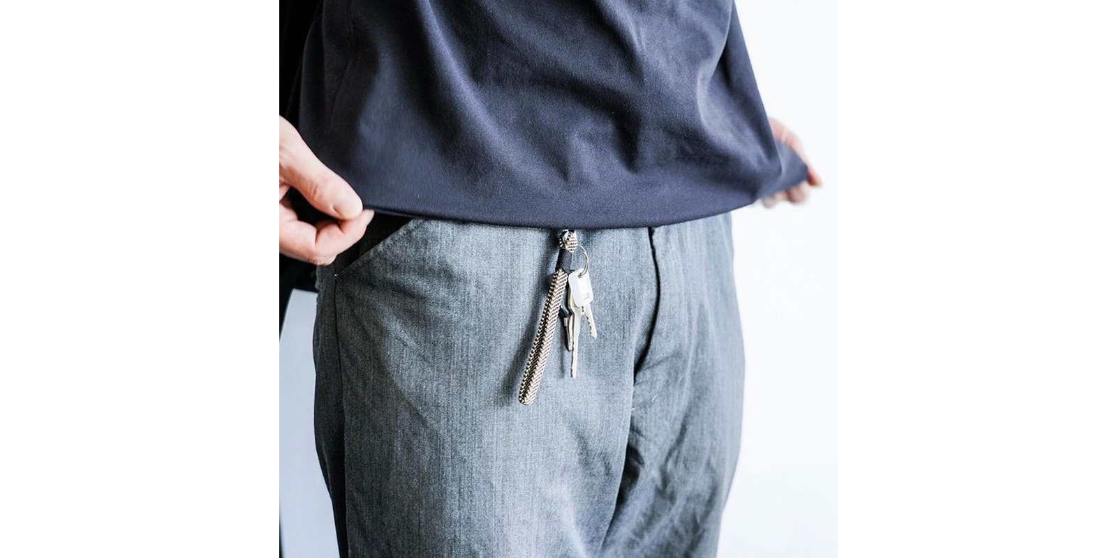 昇苑くみひも dオリジナル キーチェーン ブルー | D&DEPARTMENT