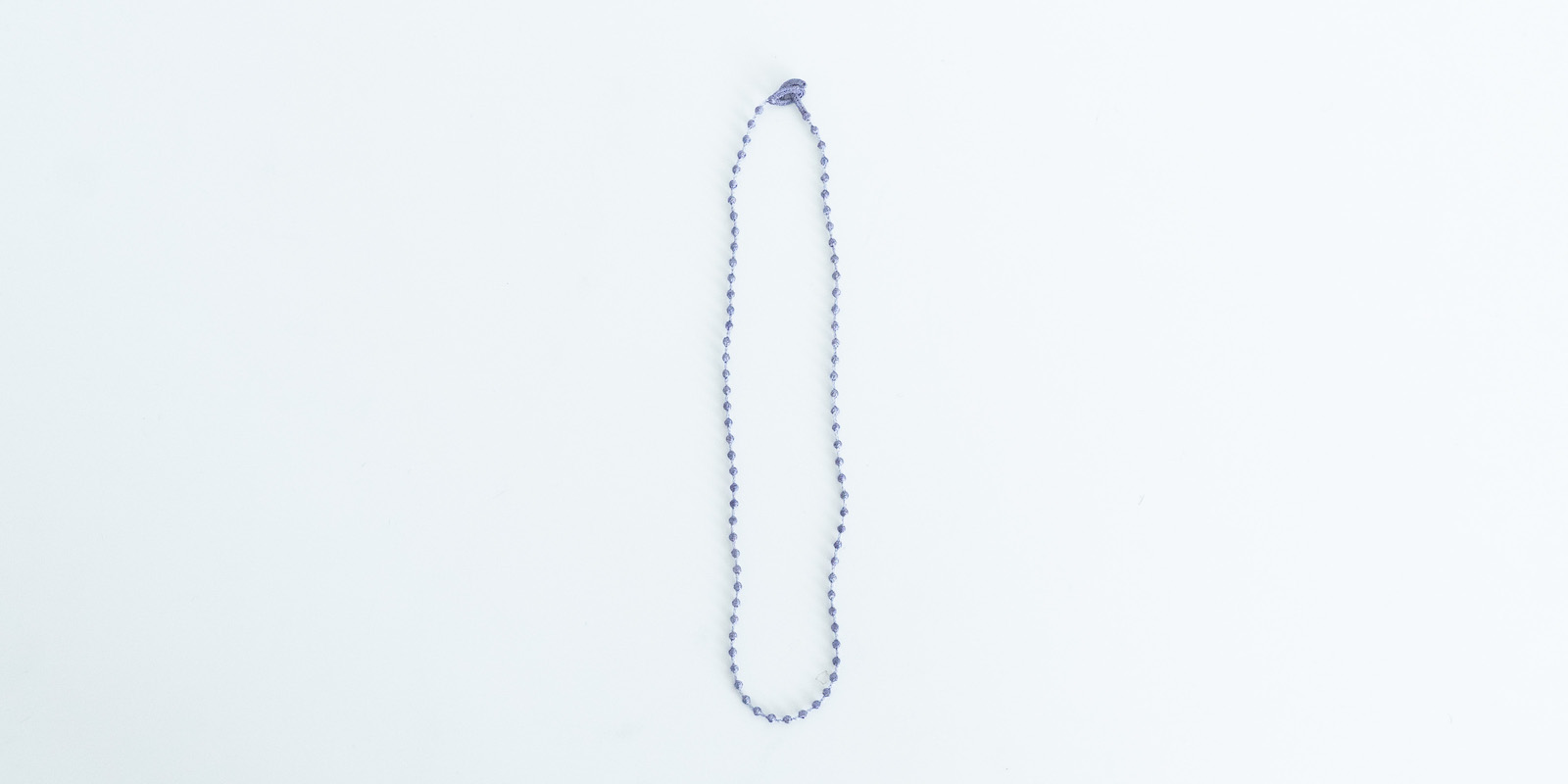 トリプル オゥ・ネックレス・ナノスフィア・スモーキーパープル