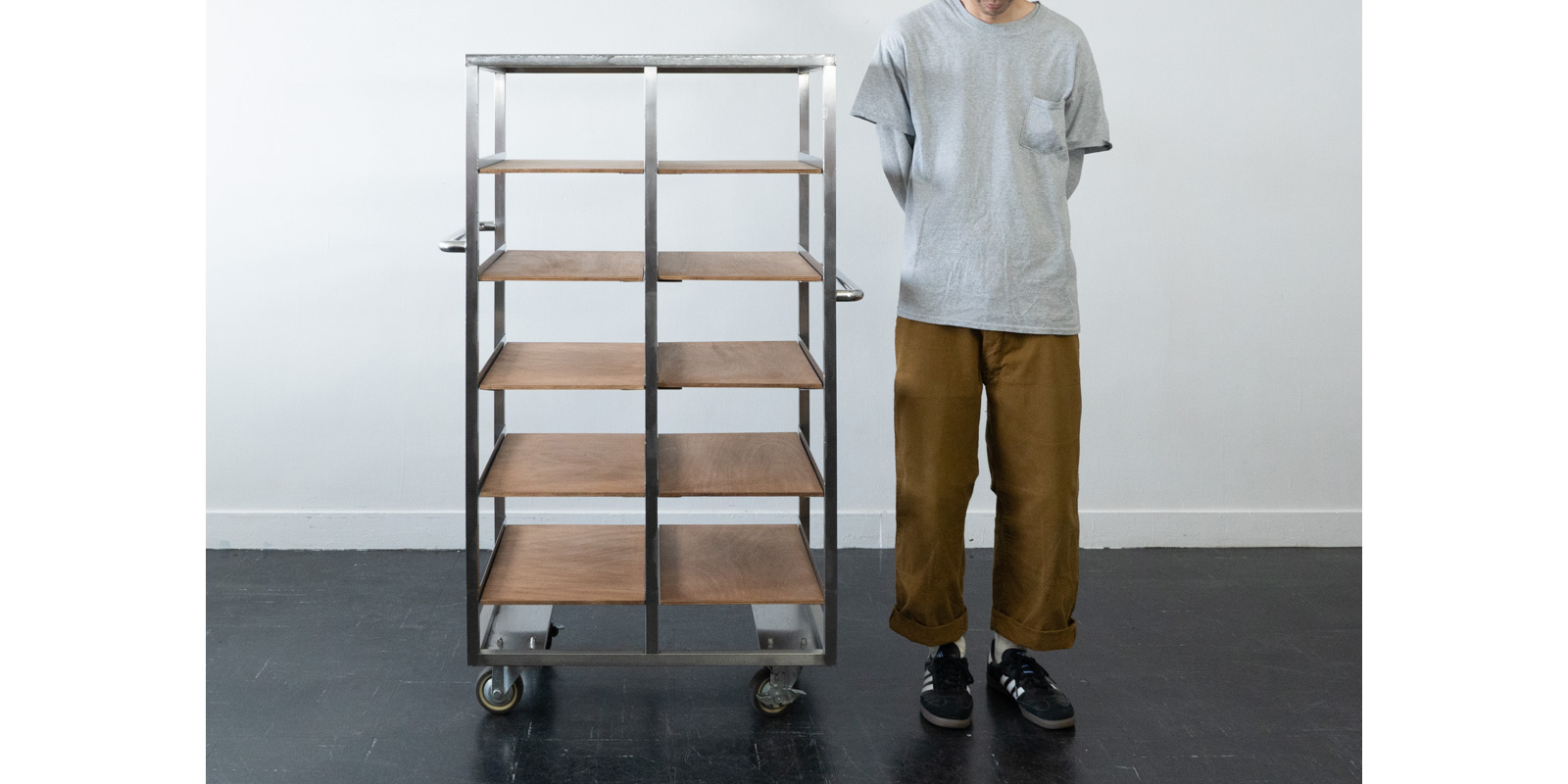 【sold  out】Stainless tray rack×lauan（USED）