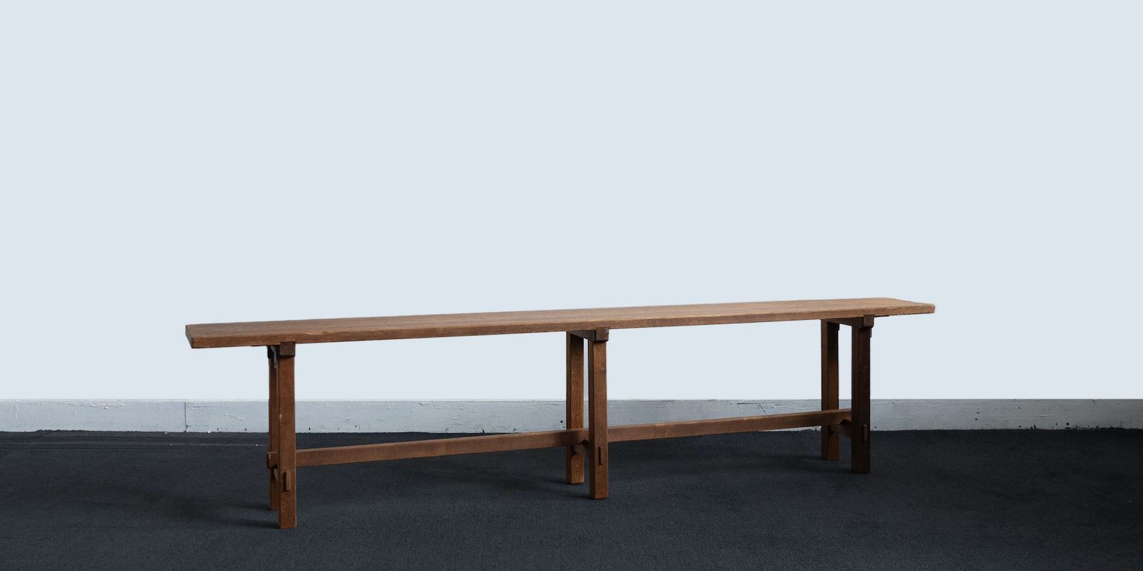 ◎教会で使われていた木製のベンチ 幅1950cm 古道具 イギリス