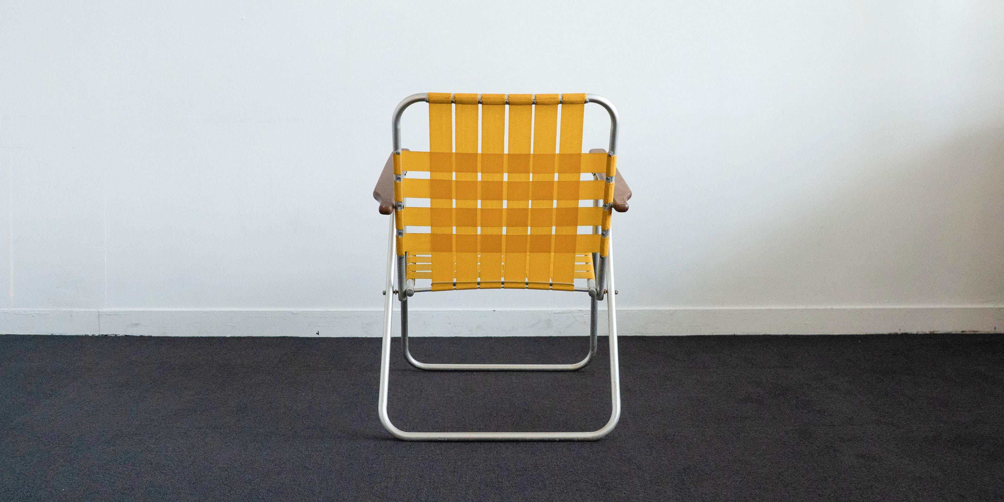 【ニチエス】GARDEN CHAIR ガーデンチェア イエロー 1脚 ニチエス ガーデンチェア（USED） | D&DEPARTMENT