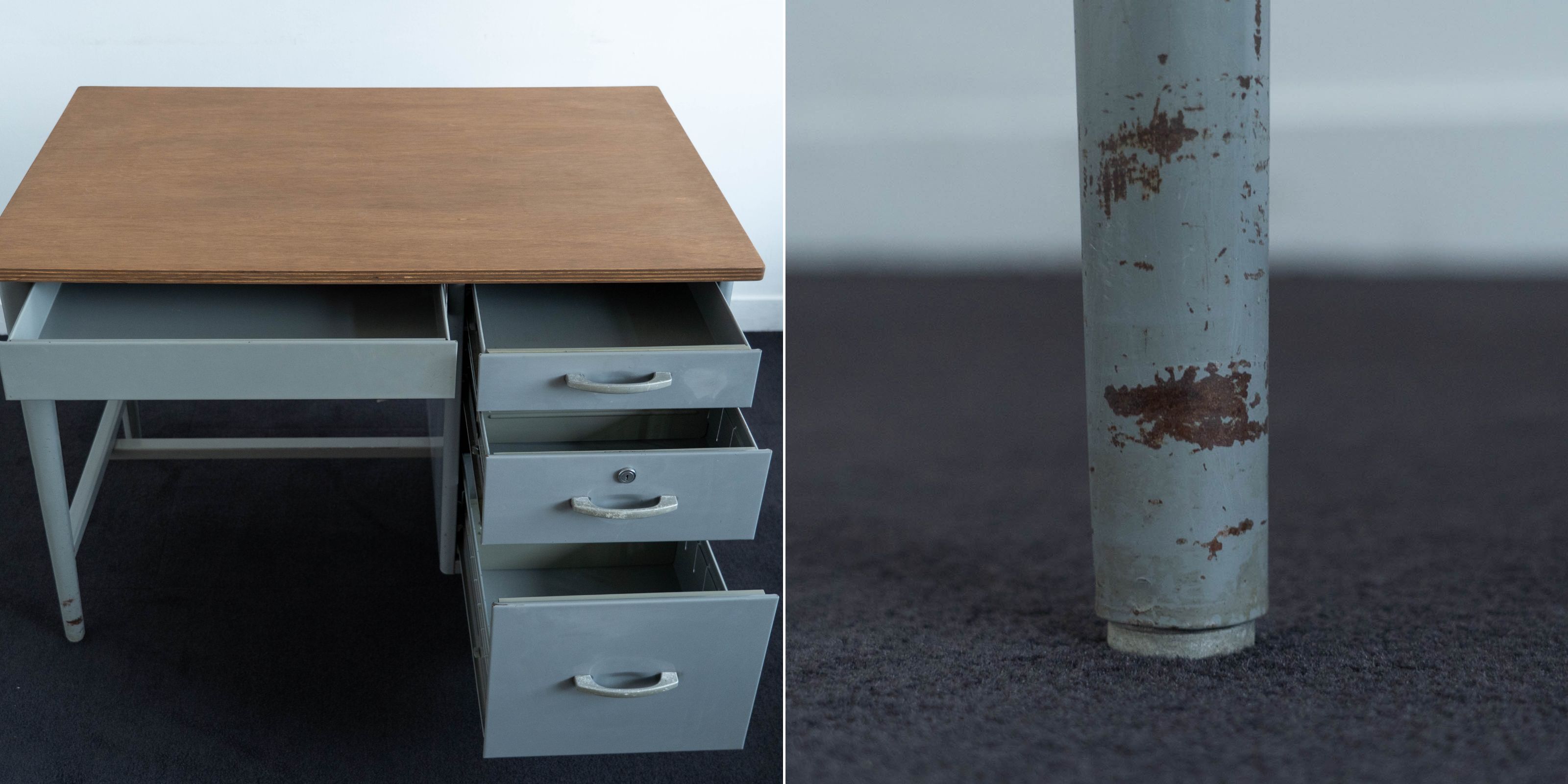 steel desk × lauan topboard（USED） | D&DEPARTMENT